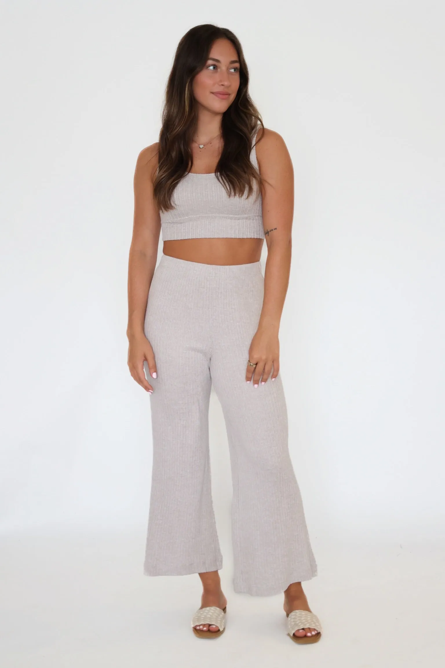 Coastline Rib Pant - Slate Grey Supportive Fit