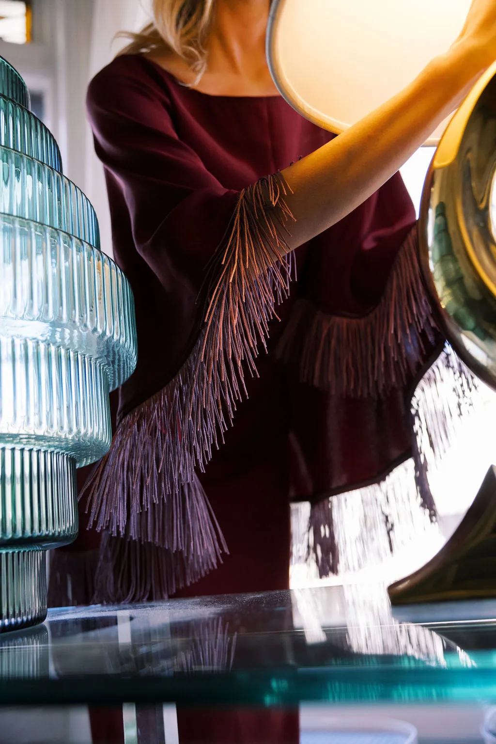 Twill Weave Texture MASON by MASON'S DAUGHTER Marcia Midi Dress