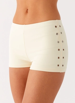 Roxy Mini Shorts - Muted Yellow Easy Movement