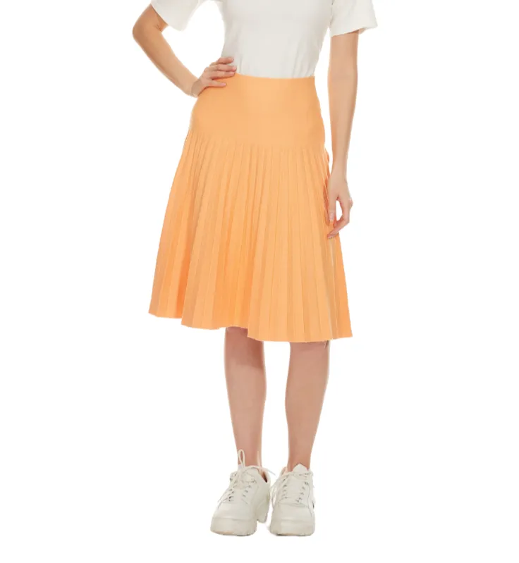 MM  PLEATED - PASTEL ORANGE Cozy Waist MoistureWicking