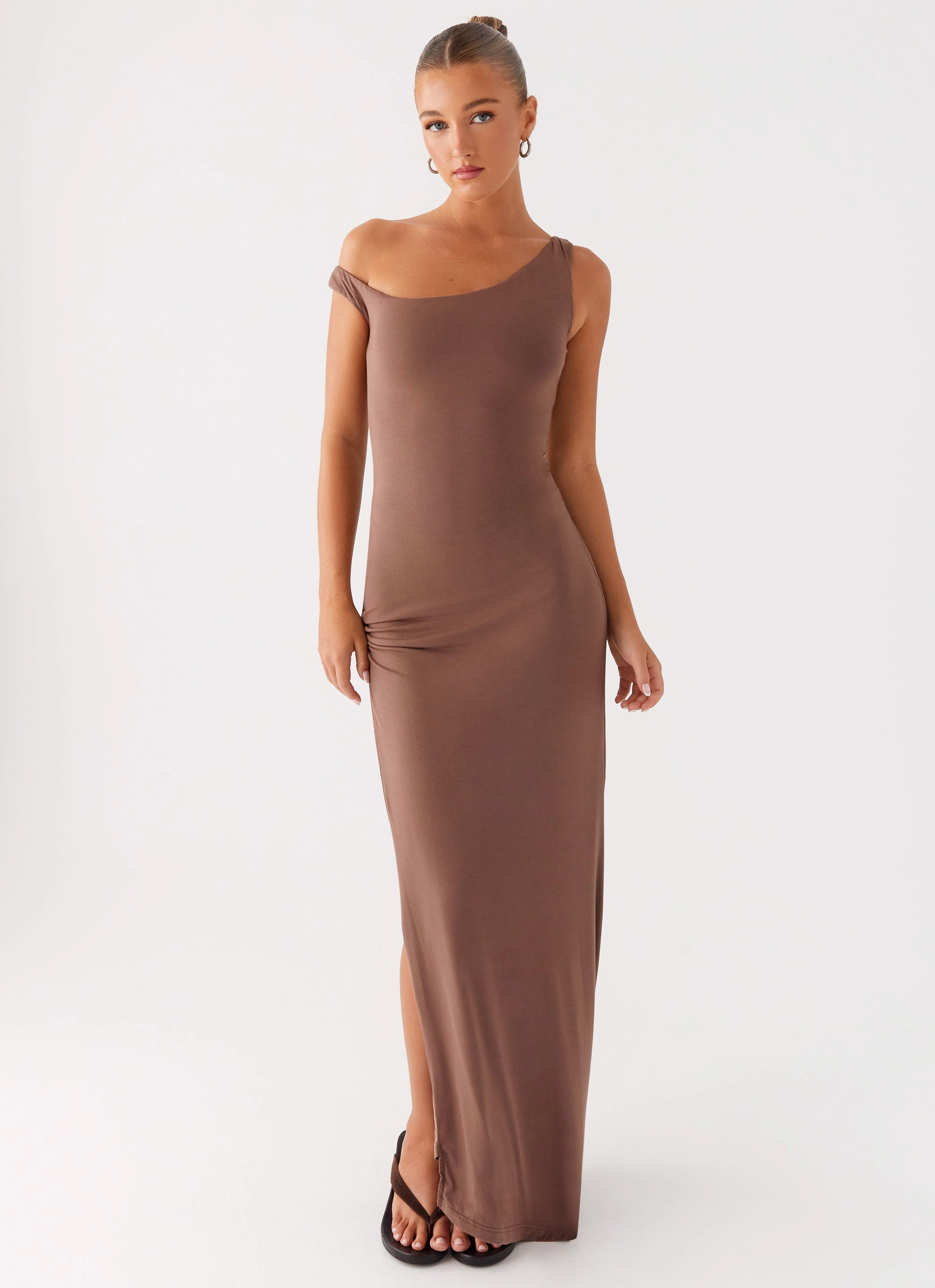 Dalla Maxi Dress - Dark Chocolate Comfy Shape Calm Flow