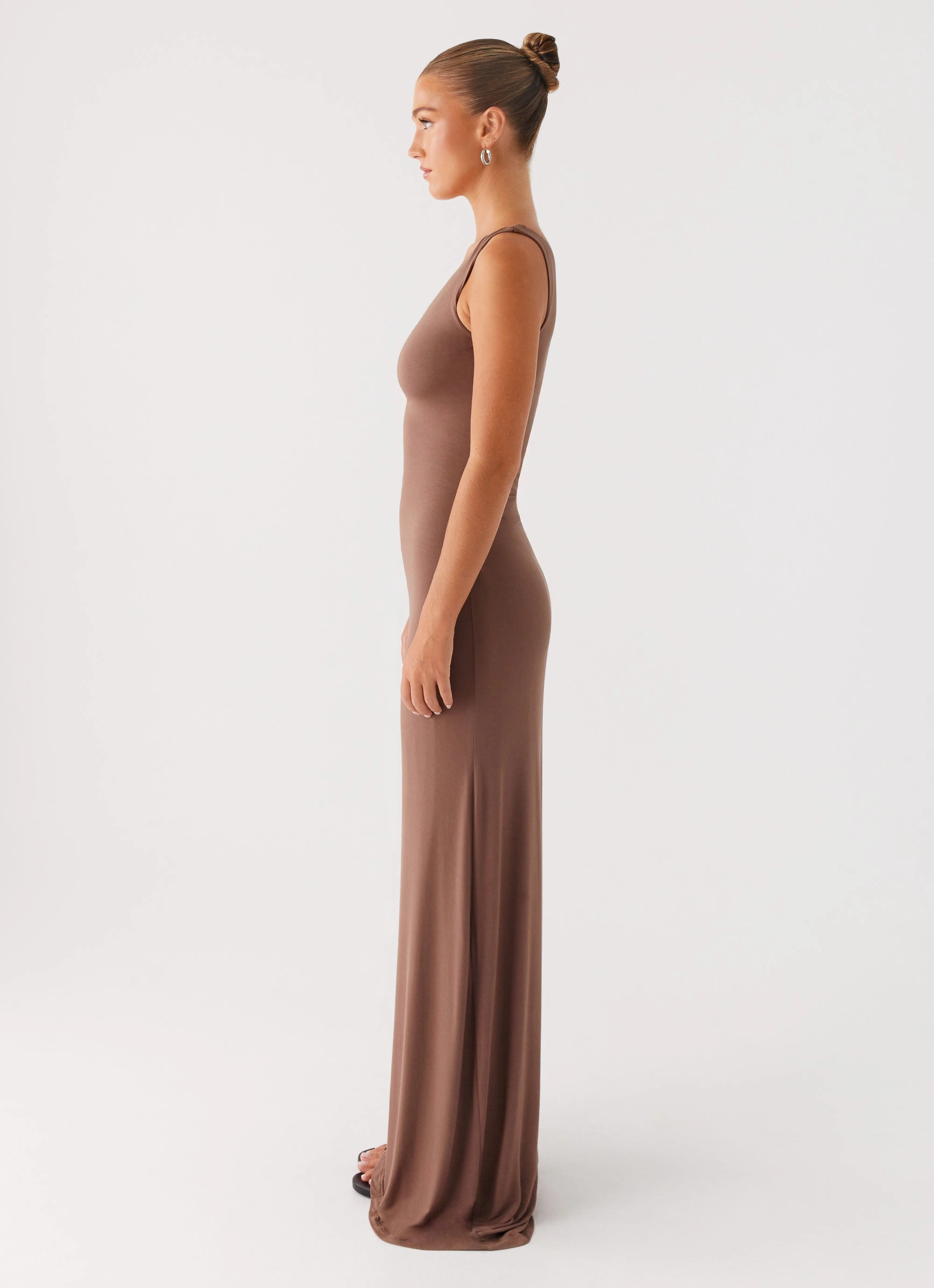 Dalla Maxi Dress - Dark Chocolate Modern Waist Deep Hue