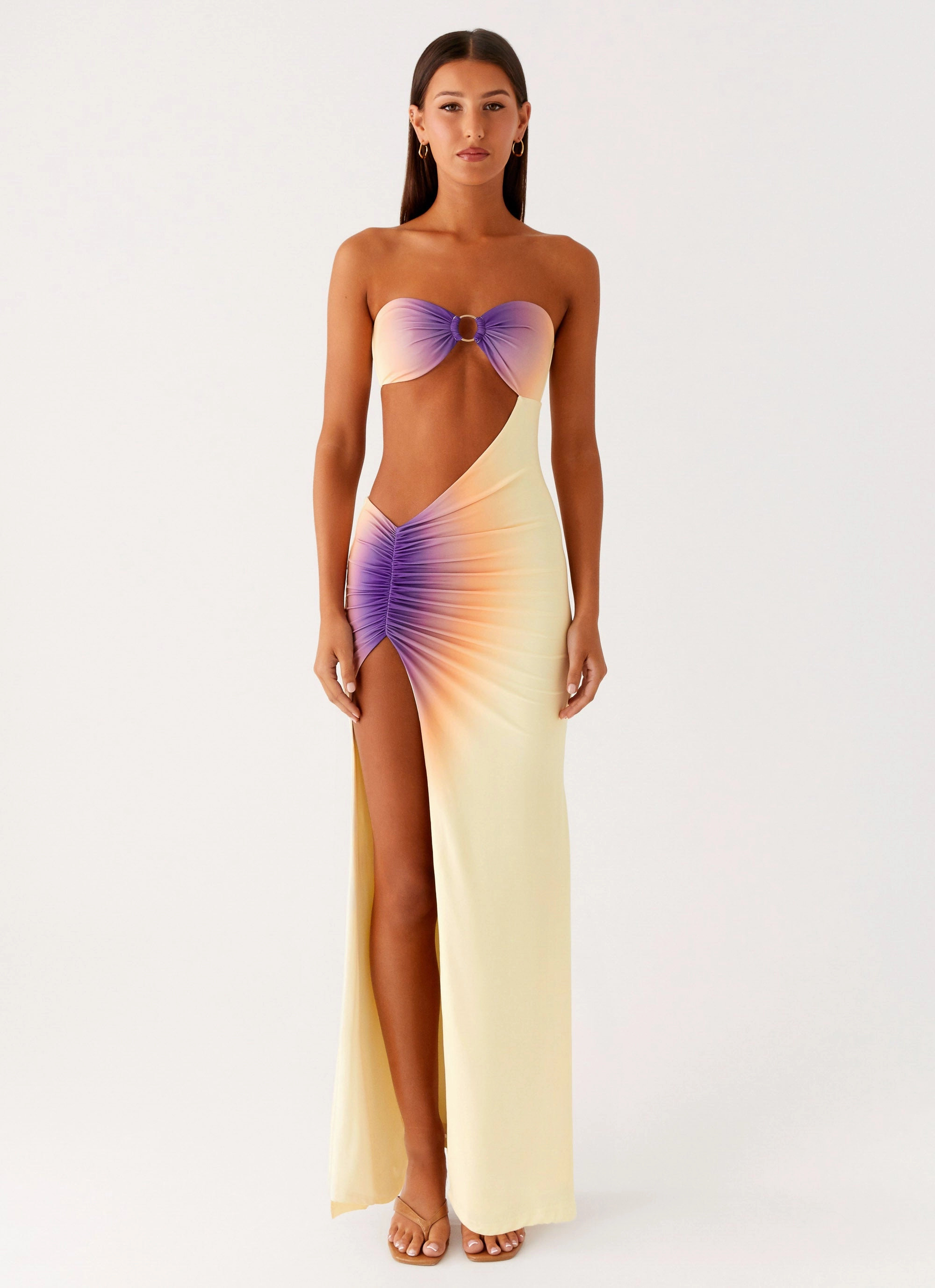 Effortless Pair Ellisah Ombre Maxi Dress - Sunrise Ombre