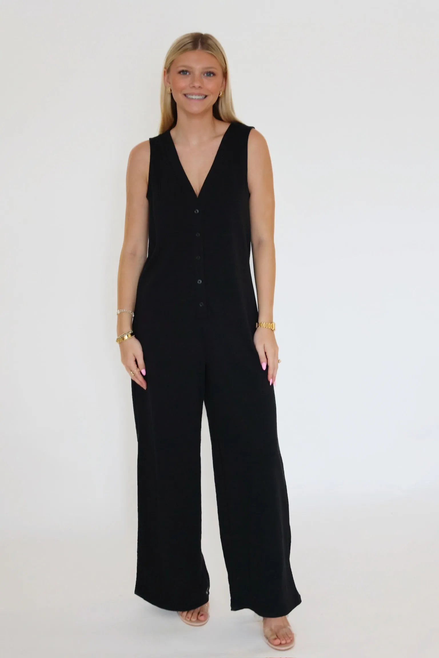 Double Stitched Hems Solace Jumpsuit