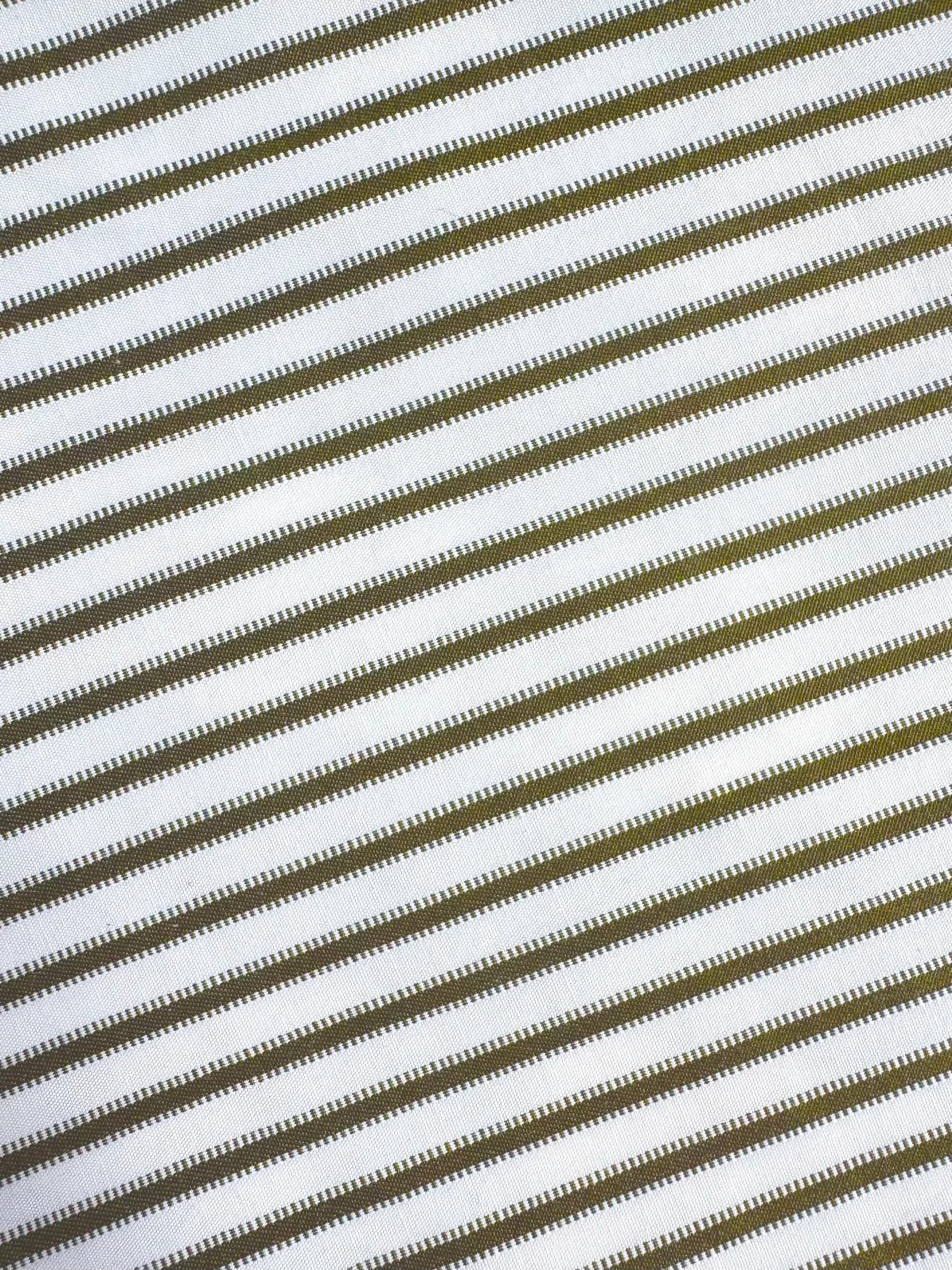 Daily Style MASON'S DAUGHTER | the French Cuff Boyfriend Shirt, Olive and Ivory Striped Poplin