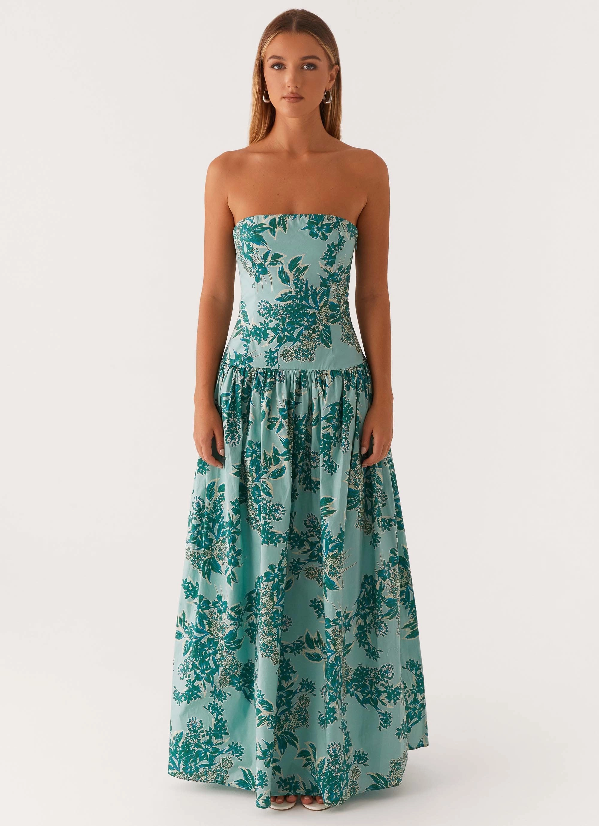 Andorra Maxi Dress - Cloud Nine Floral and Effortless fit dress.