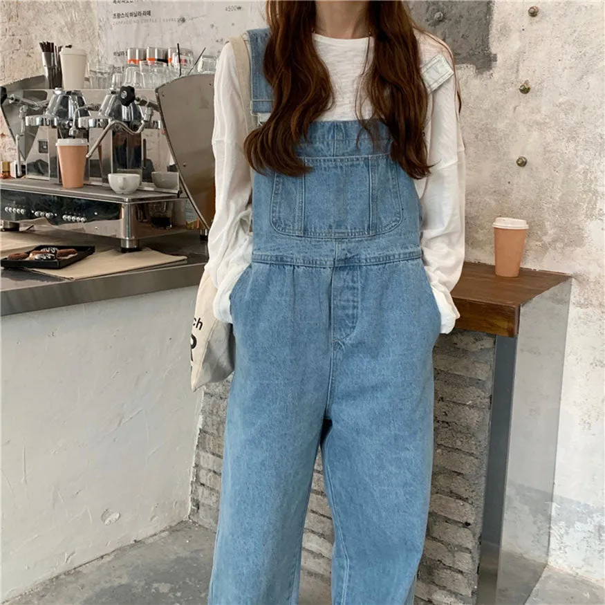 Commuter Style Denim Overalls