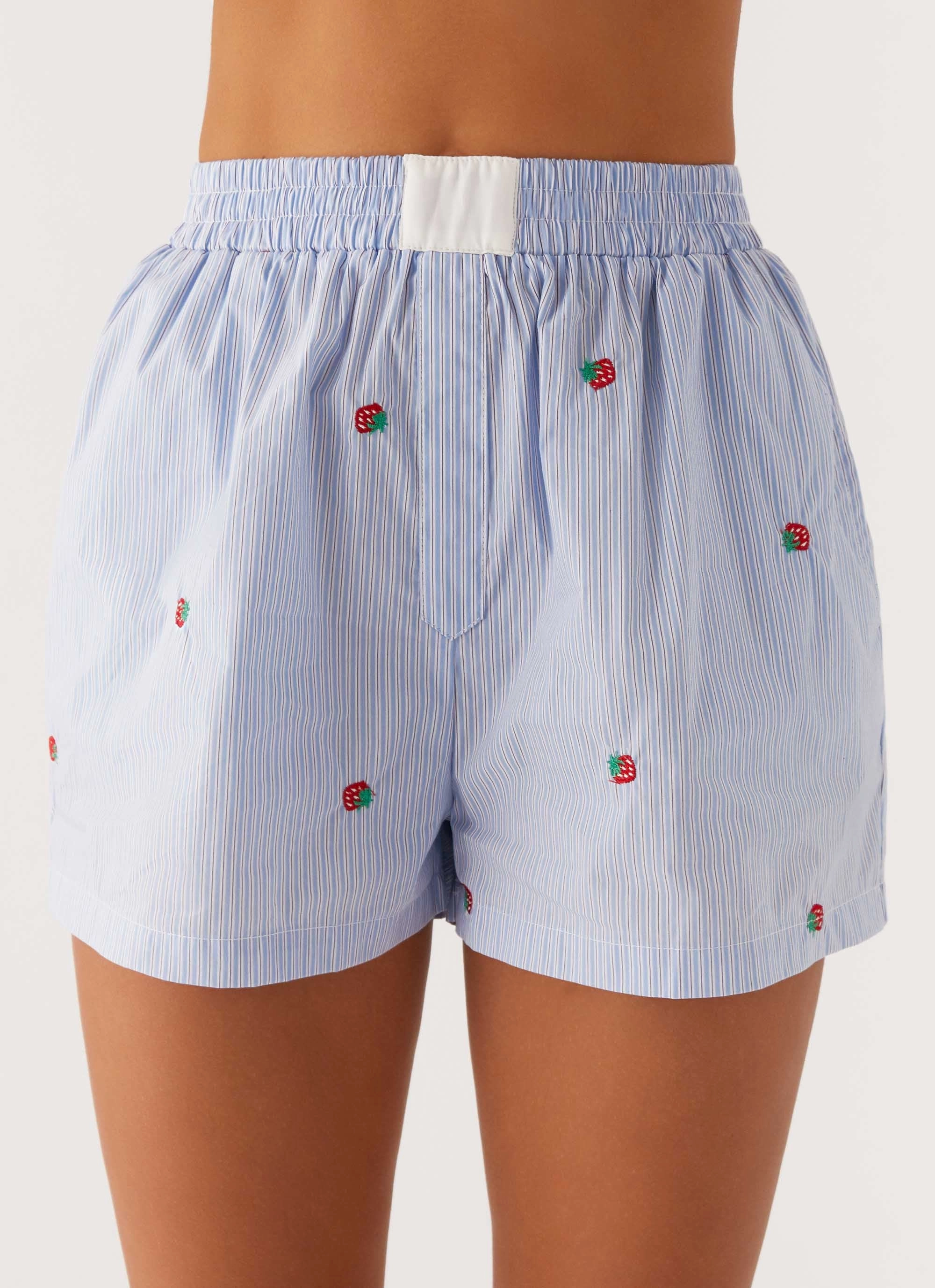 Brightwell Boxer Shorts - Blue Strawberry Packable Fit