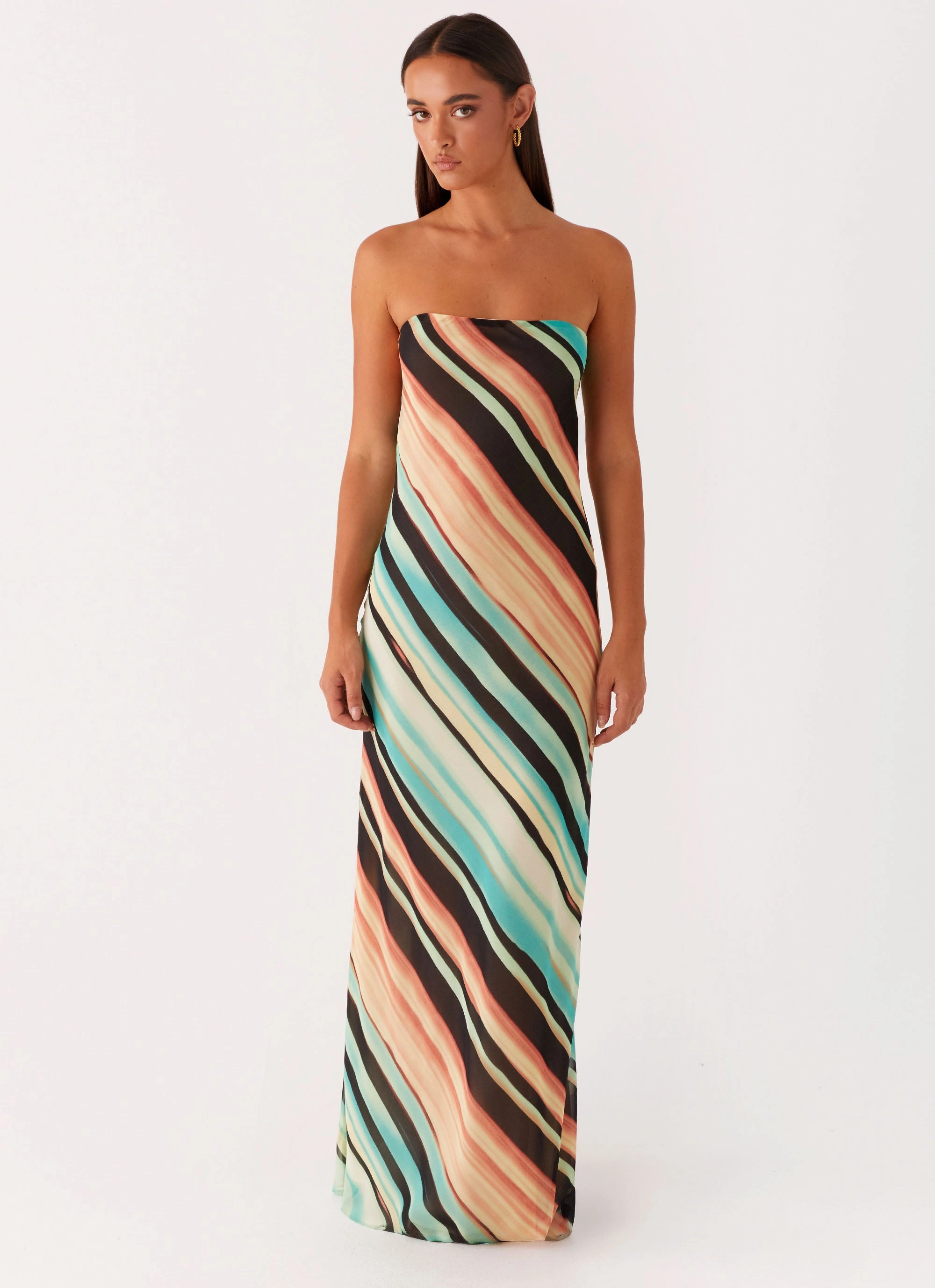 Como Maxi Dress - Stripe Smooth Vibes Chic Design