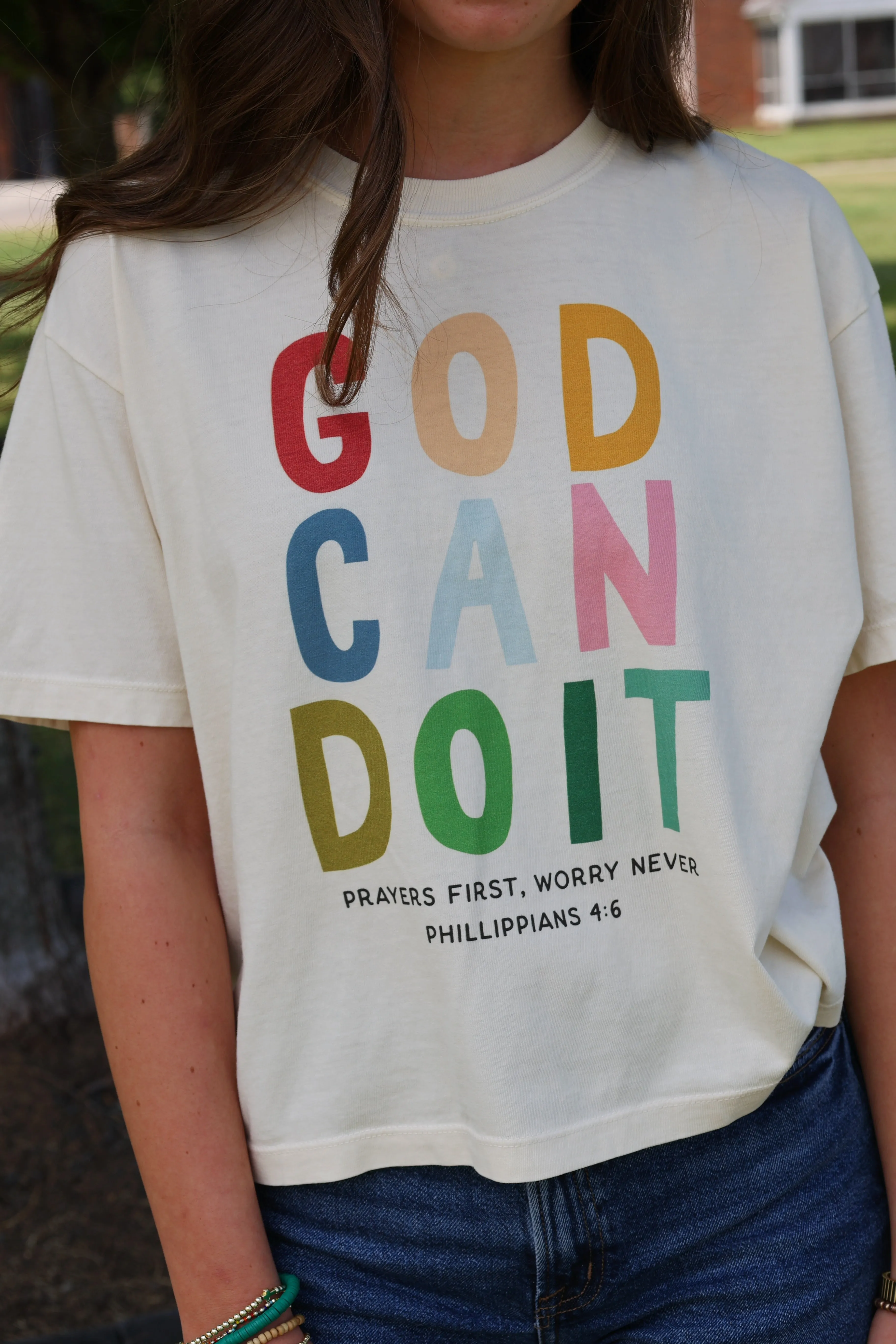 UltraFineMesh BreathableMoistureBarrier God Can Do It Tee