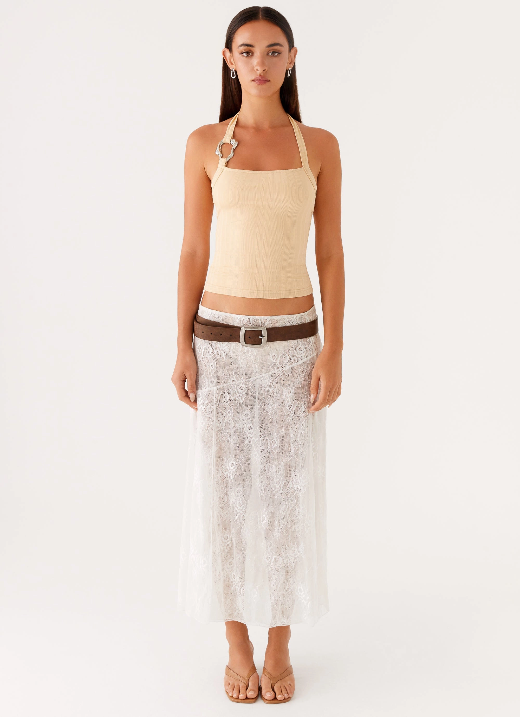 Selene Halter Top - Tan TaglessCollars