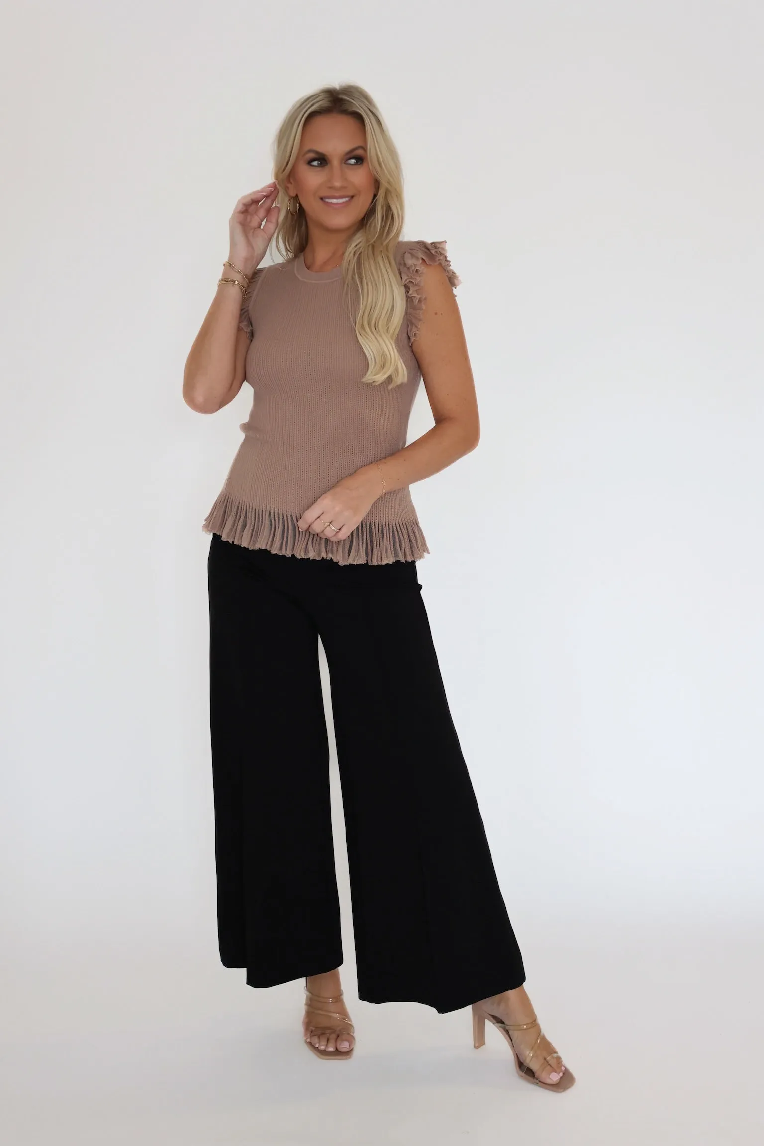 Body Fit Conditional Pants- Black