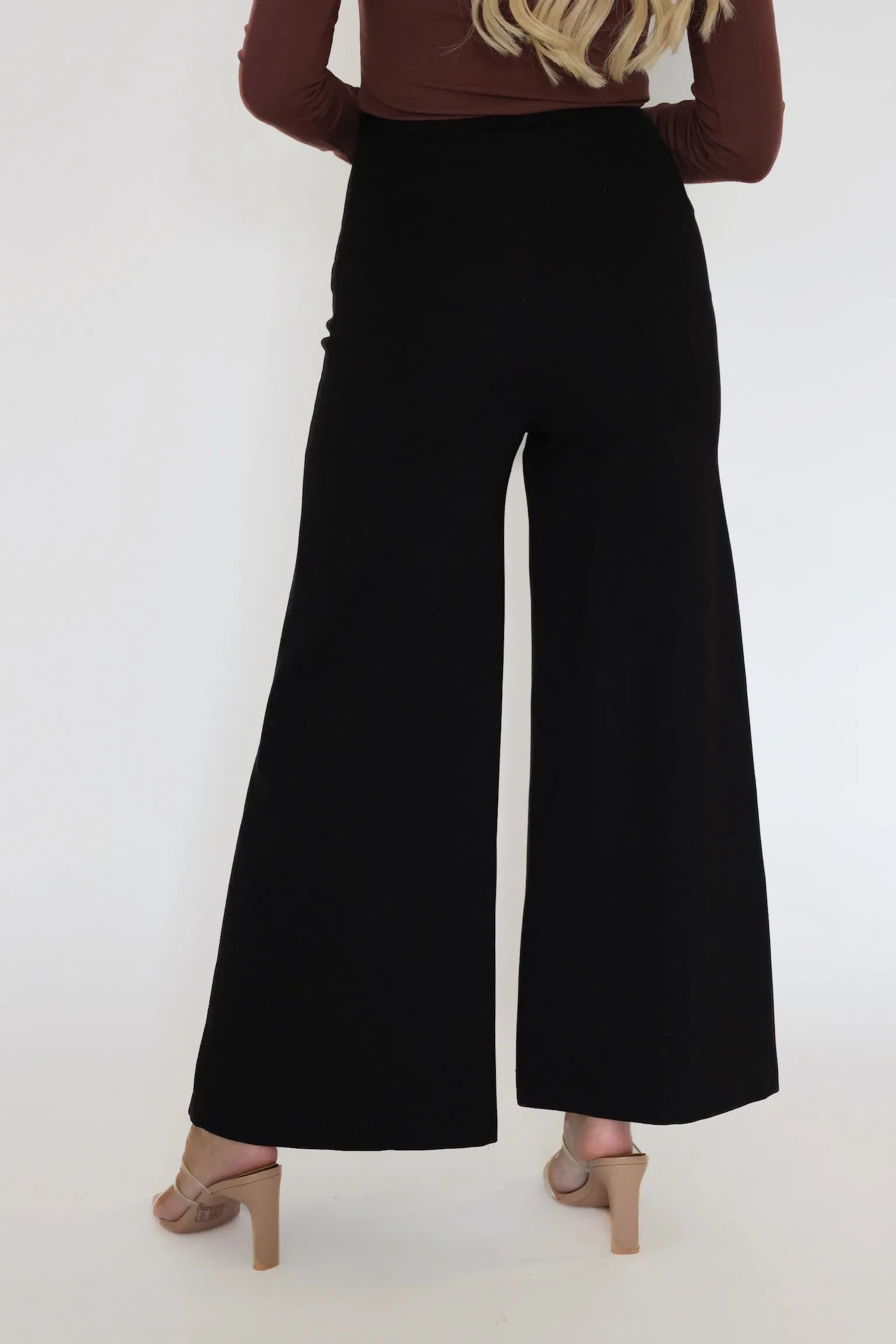 Comfort Waist Ventilated Panels Conditional Pants- Black