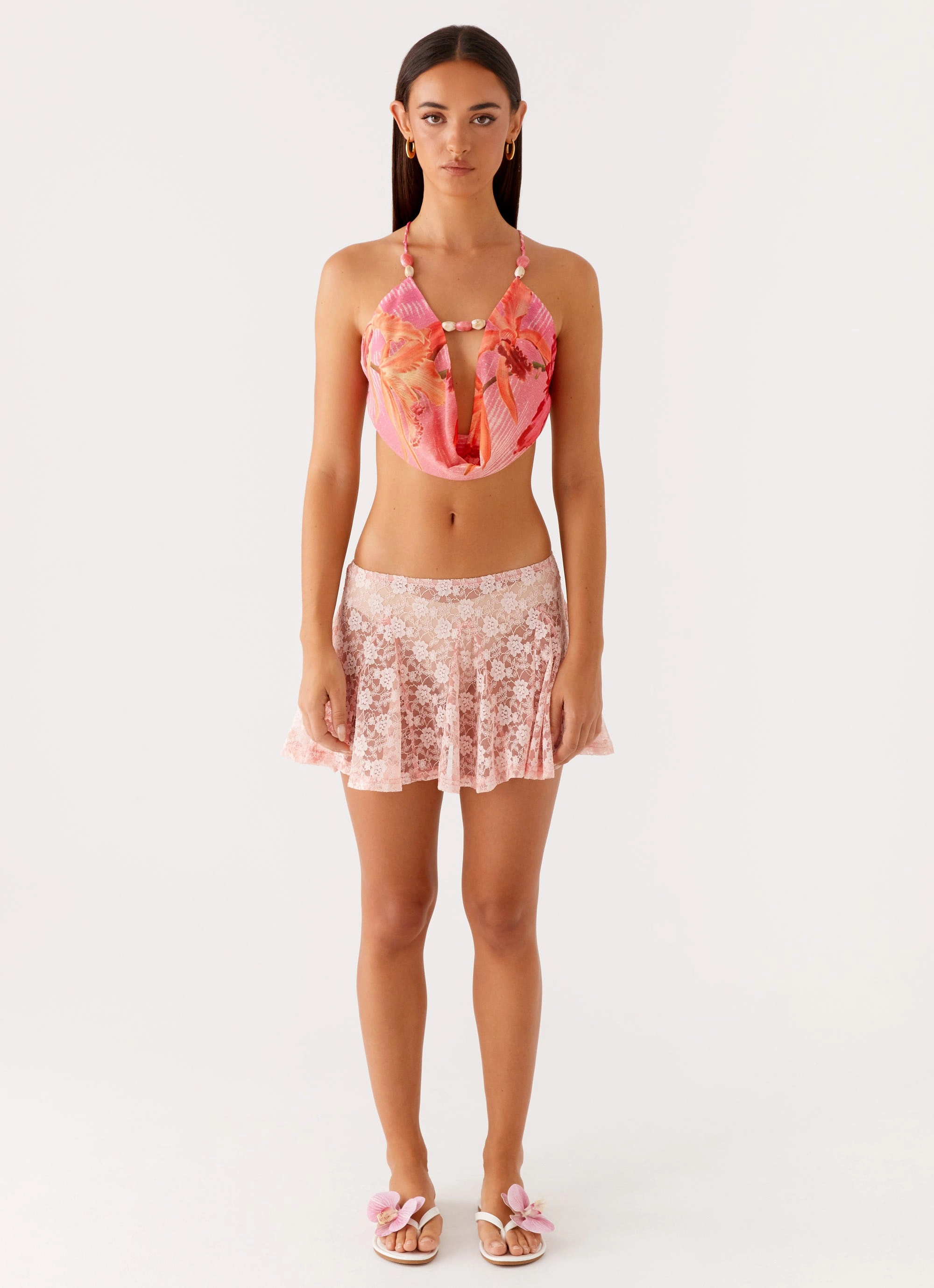 Conrad Mini Skirt - Pink Classic Fit