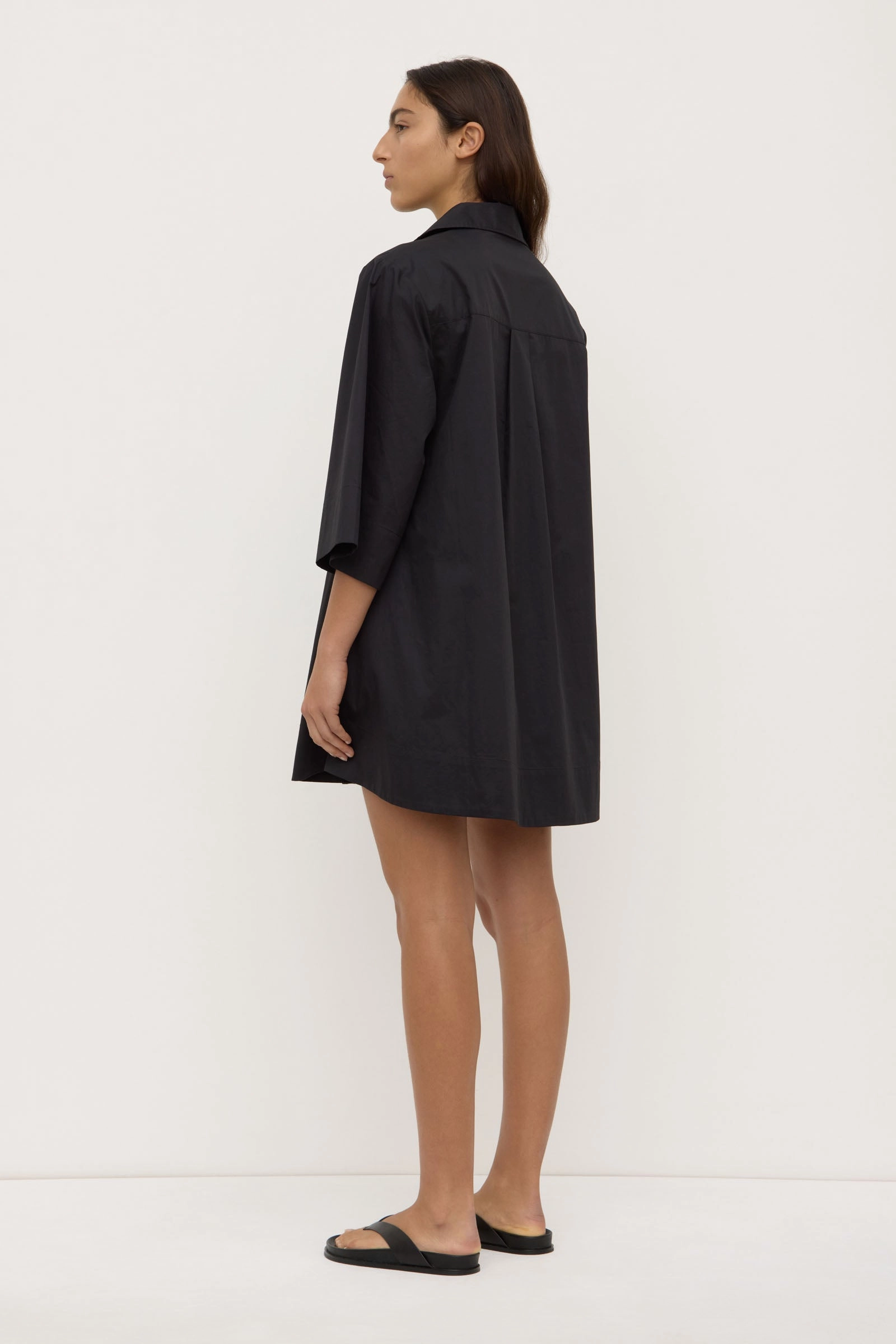 Brunch Outfit Comfortable Look Claire Mini Shirt Dress