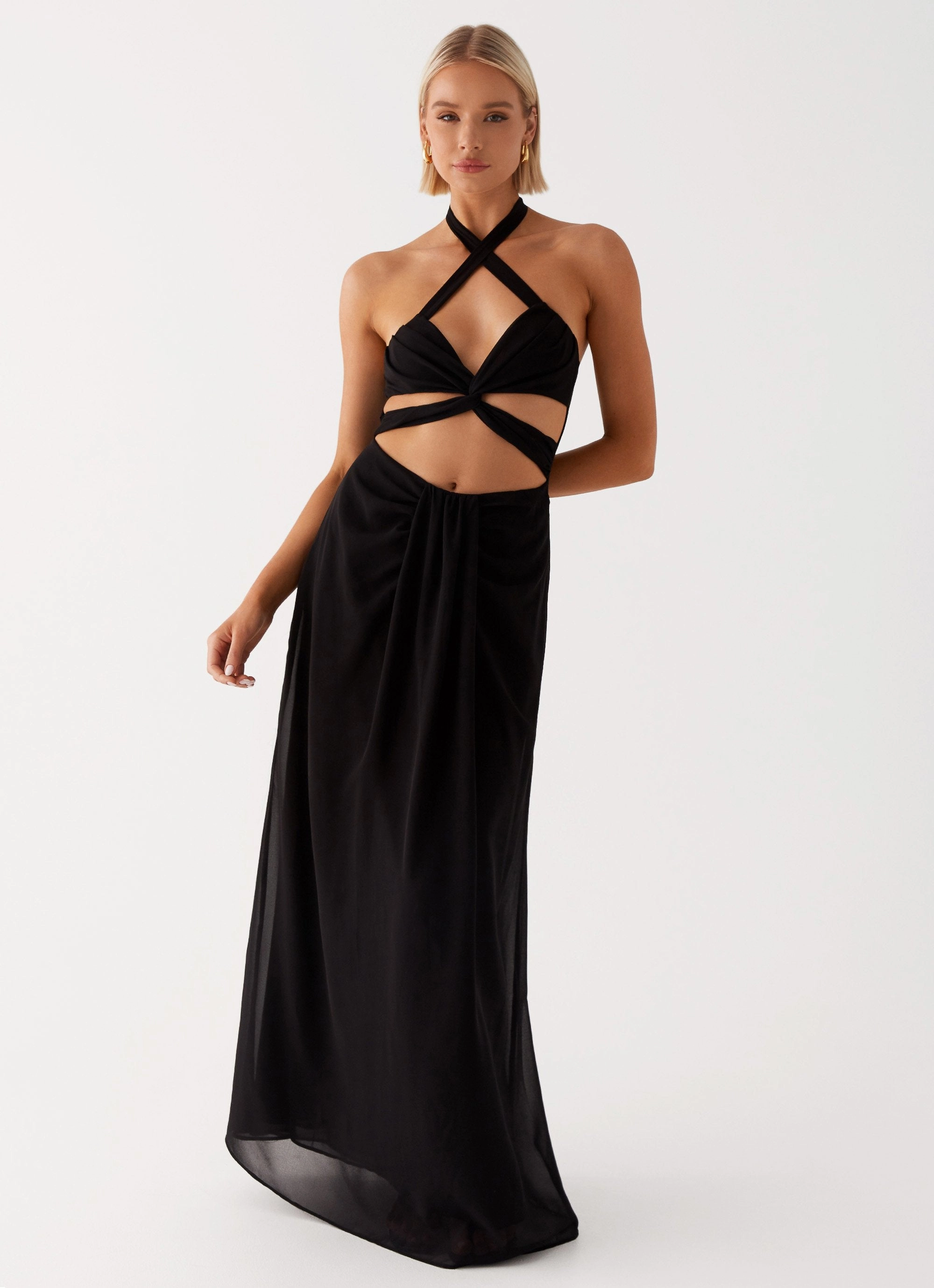 Smile Soft Lady Marmalade Maxi Dress - Black