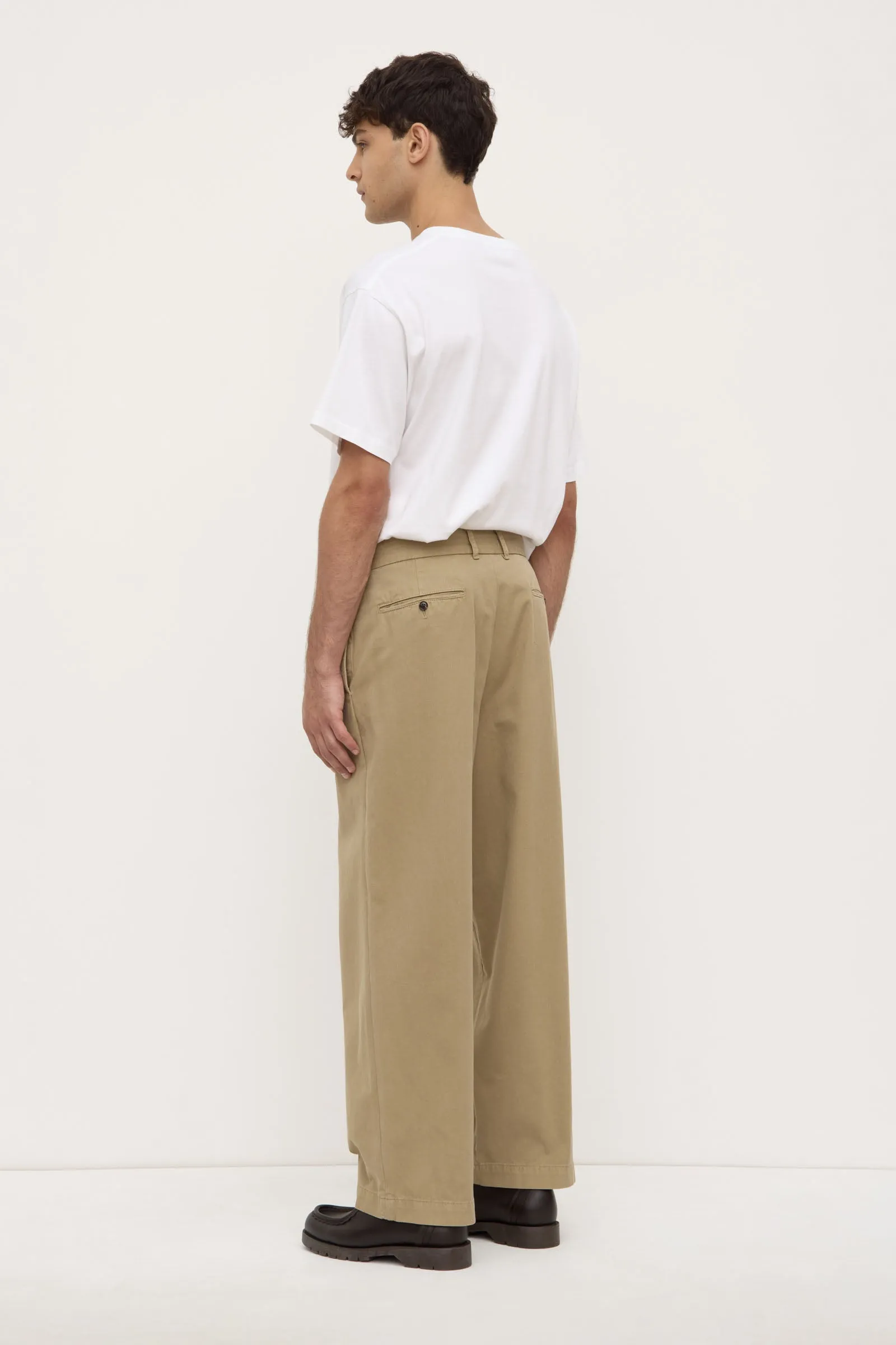 Reyes Cotton Pant Ergonomic Shoulder Cut Low Profile Waistband Integration