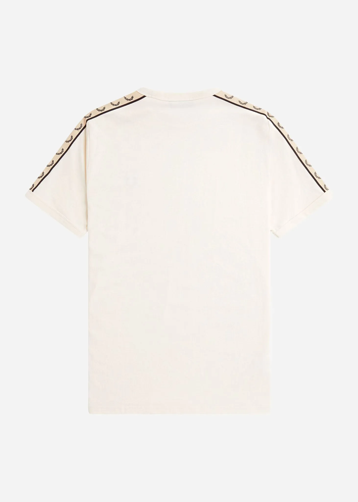 Contrast tape ringer t-shirt - ecru black