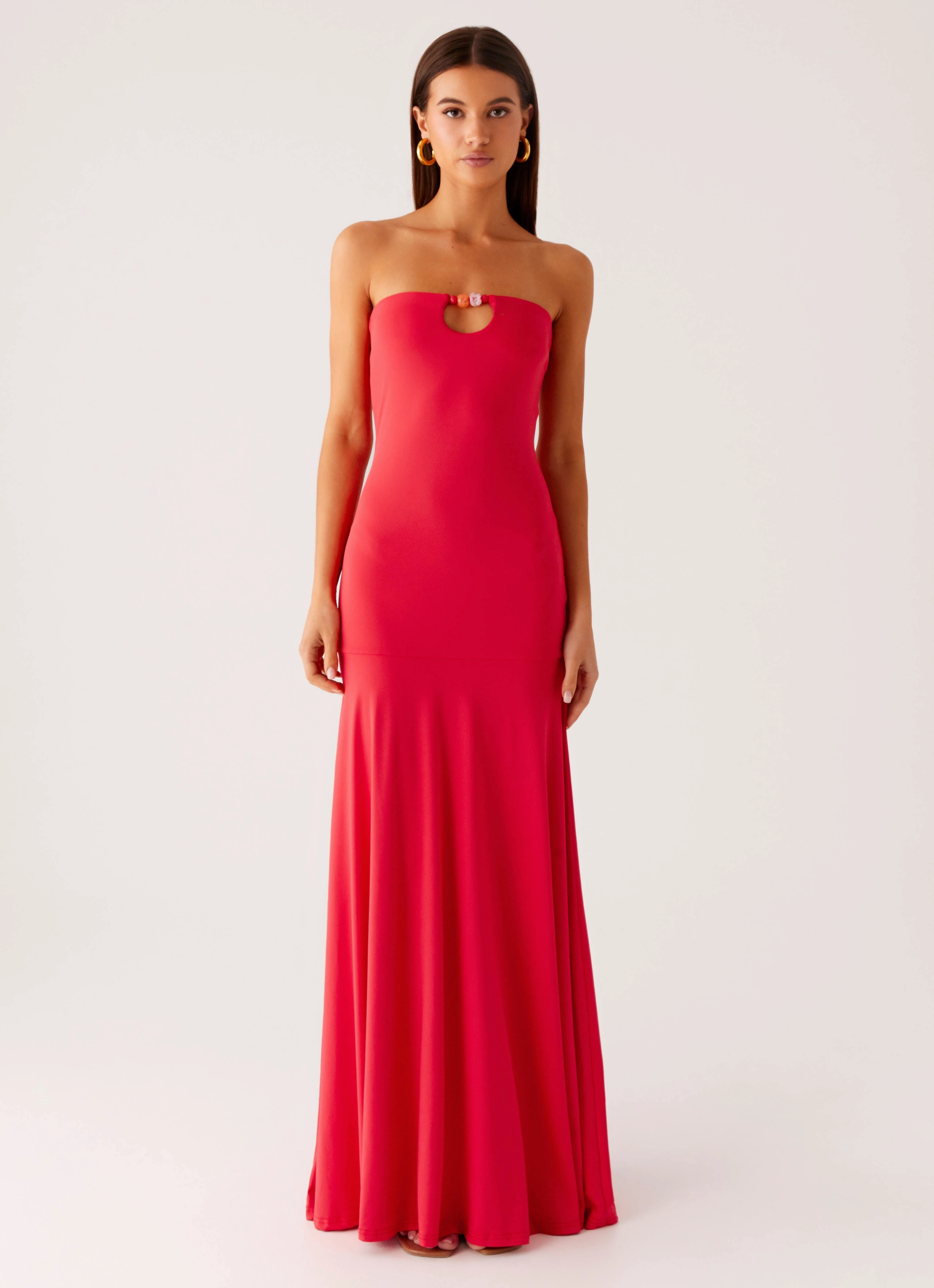 Hurts Like Hell Maxi Dress - Pink Unique Cut