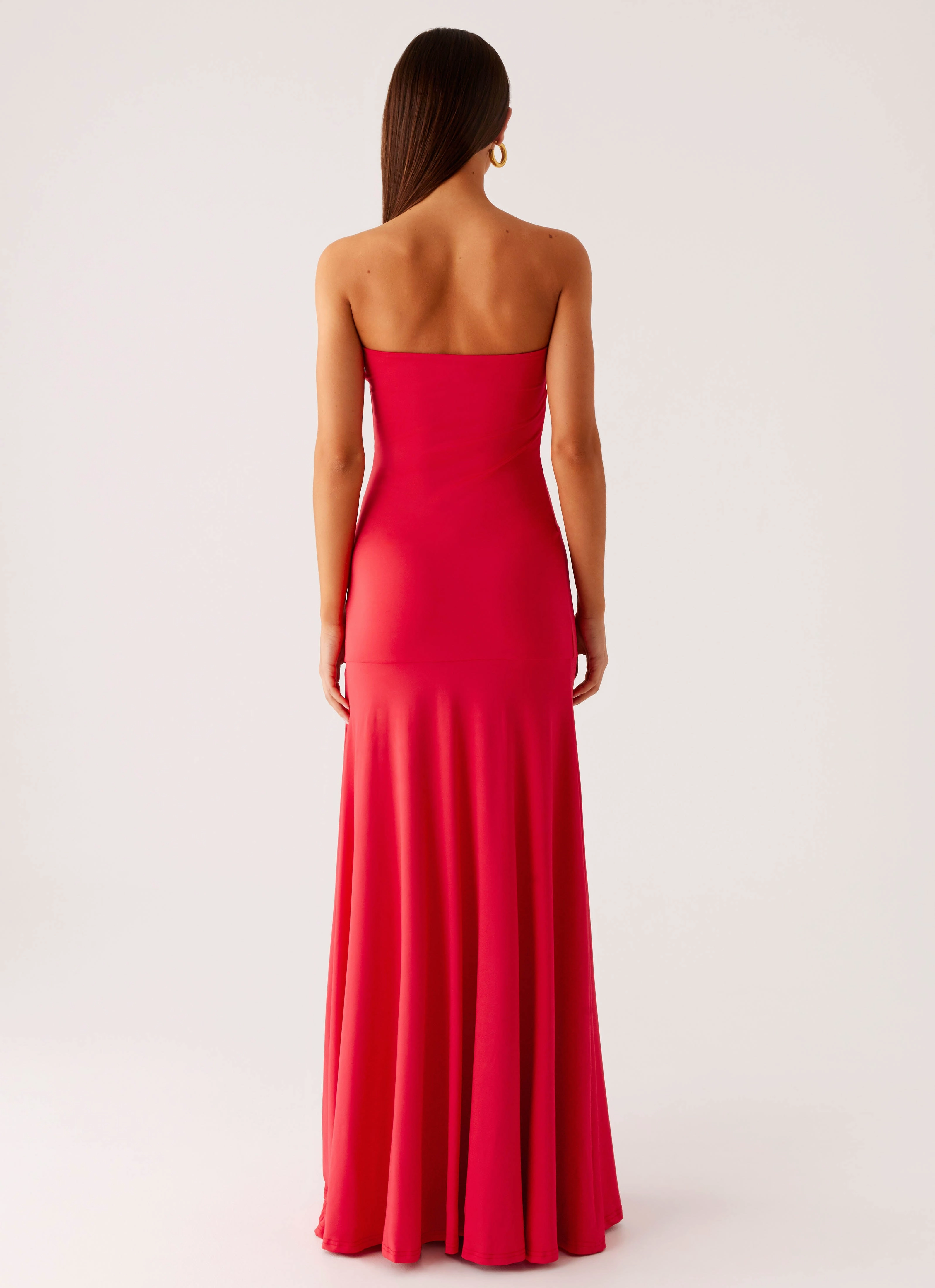 Hurts Like Hell Maxi Dress - Pink Bride Side