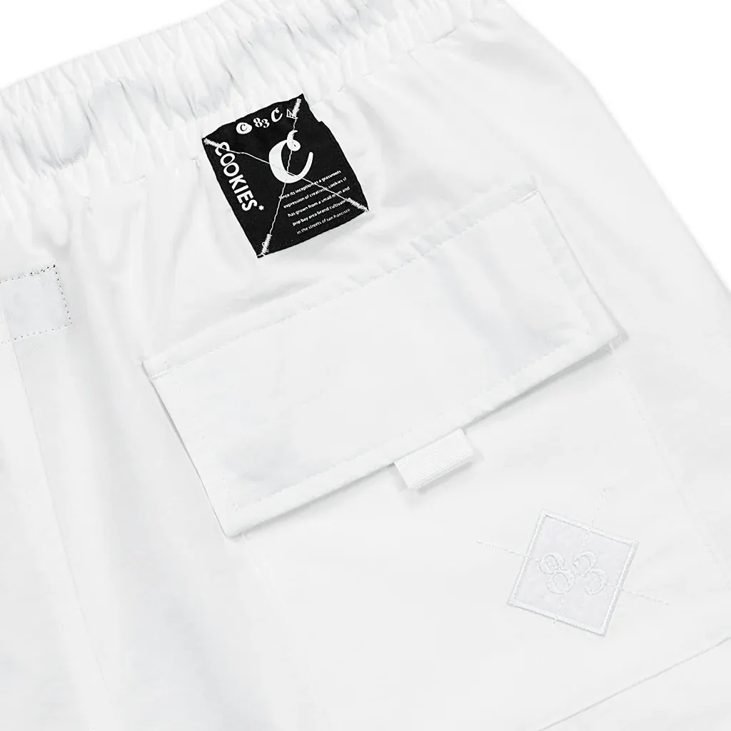 Cookies Key Largo White Cargo Shorts