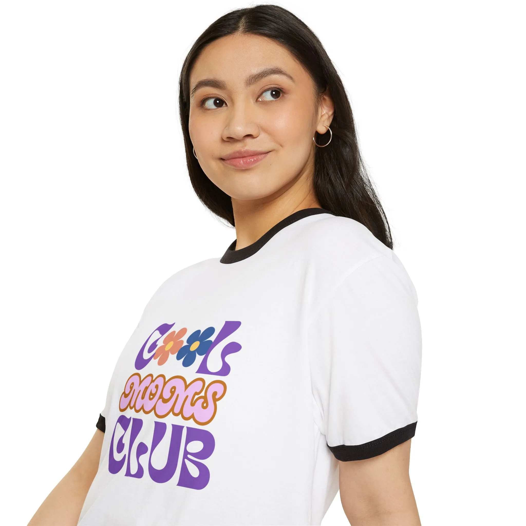 Cool MAMA Club Cotton Ringer T-Shirt