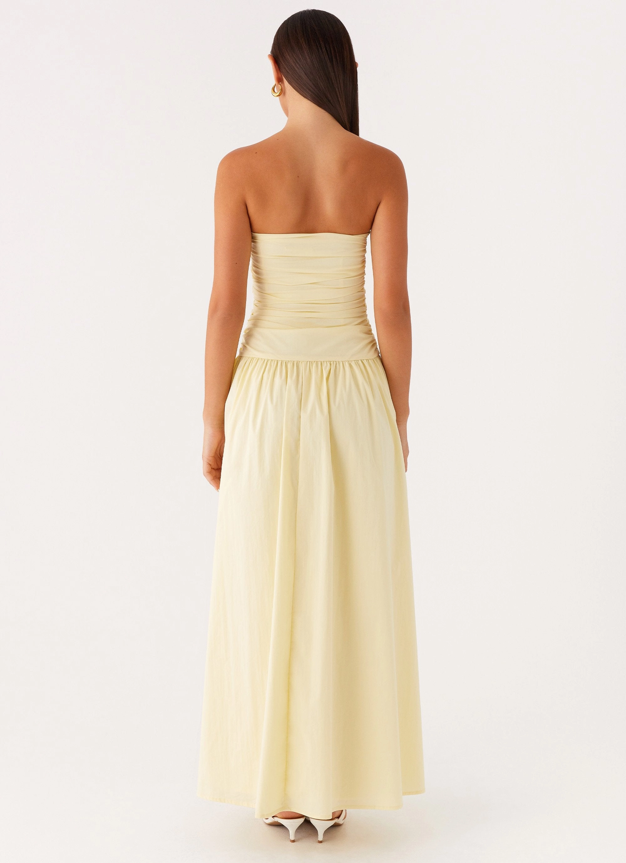Fashionable Fit Mermaid-Hem Carmel Maxi Dress - Yellow