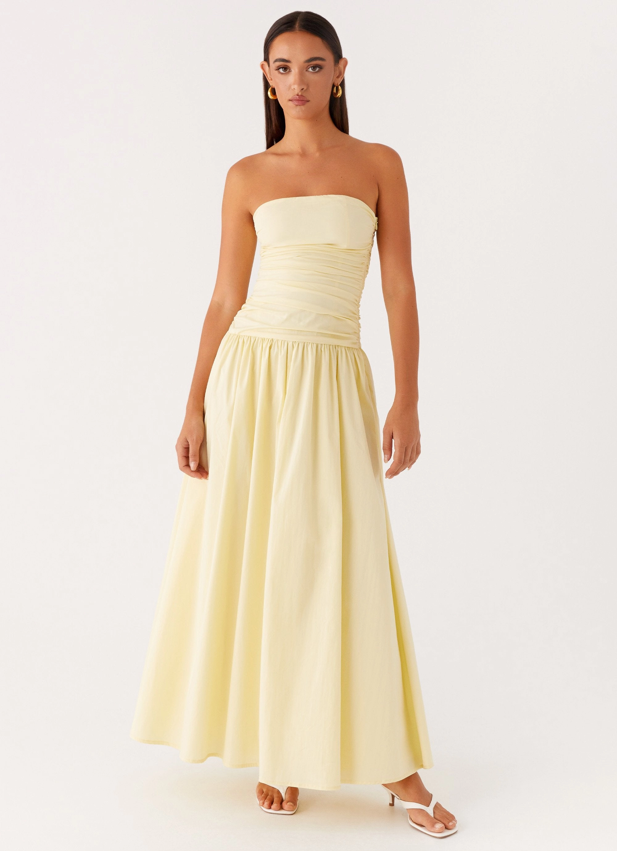 spring fashion Carmel Maxi Dress - Yellow