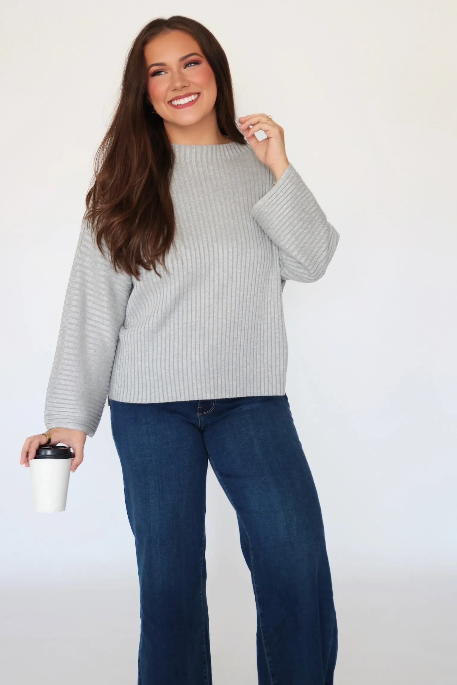 All Day Ribbed Top (FINAL SALE) Sleek Texture Chic Comforted