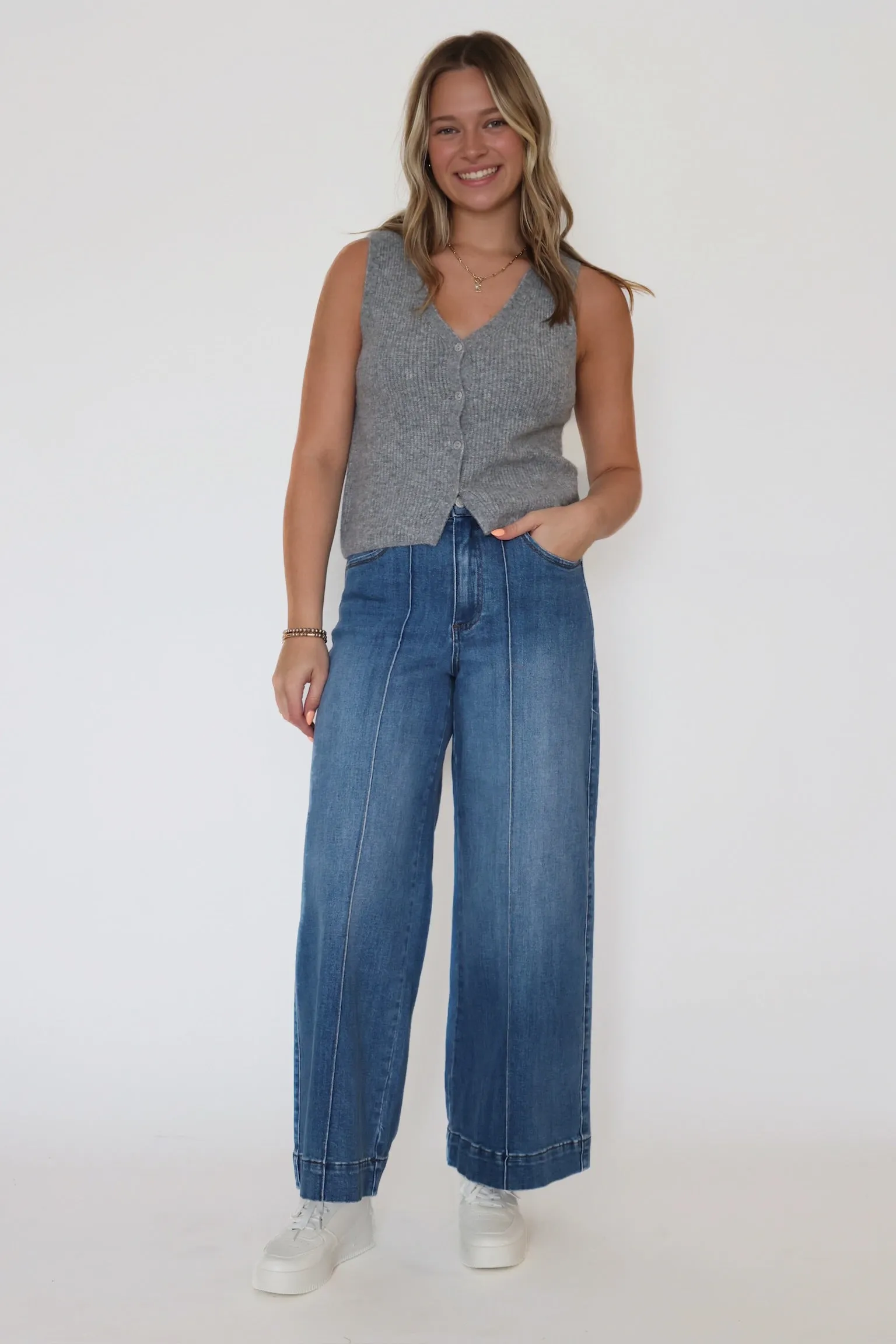 Casual Long Sleeve Fray Resistant Edges Bryce Sweater Vest