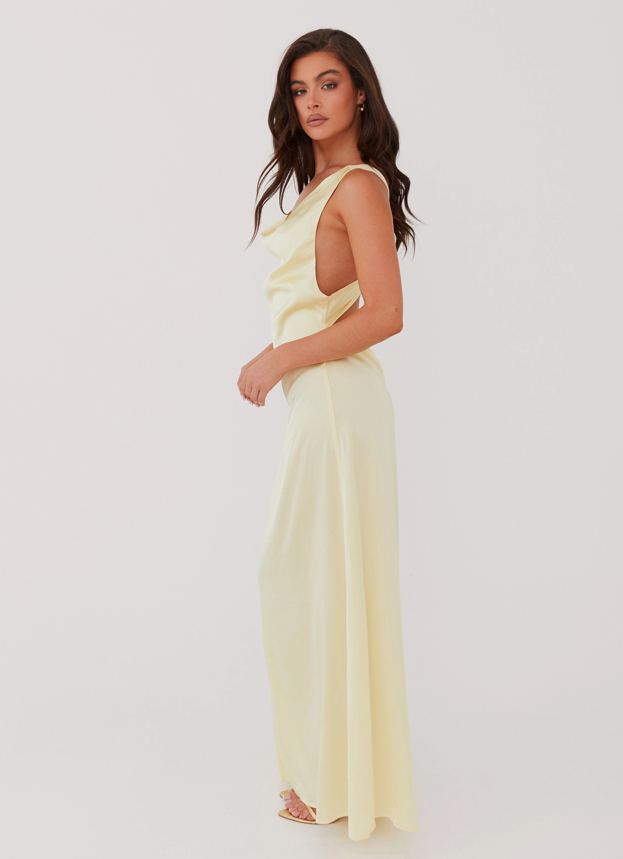 Year Rounder Pure Color Musa Maxi Dress - Lemon