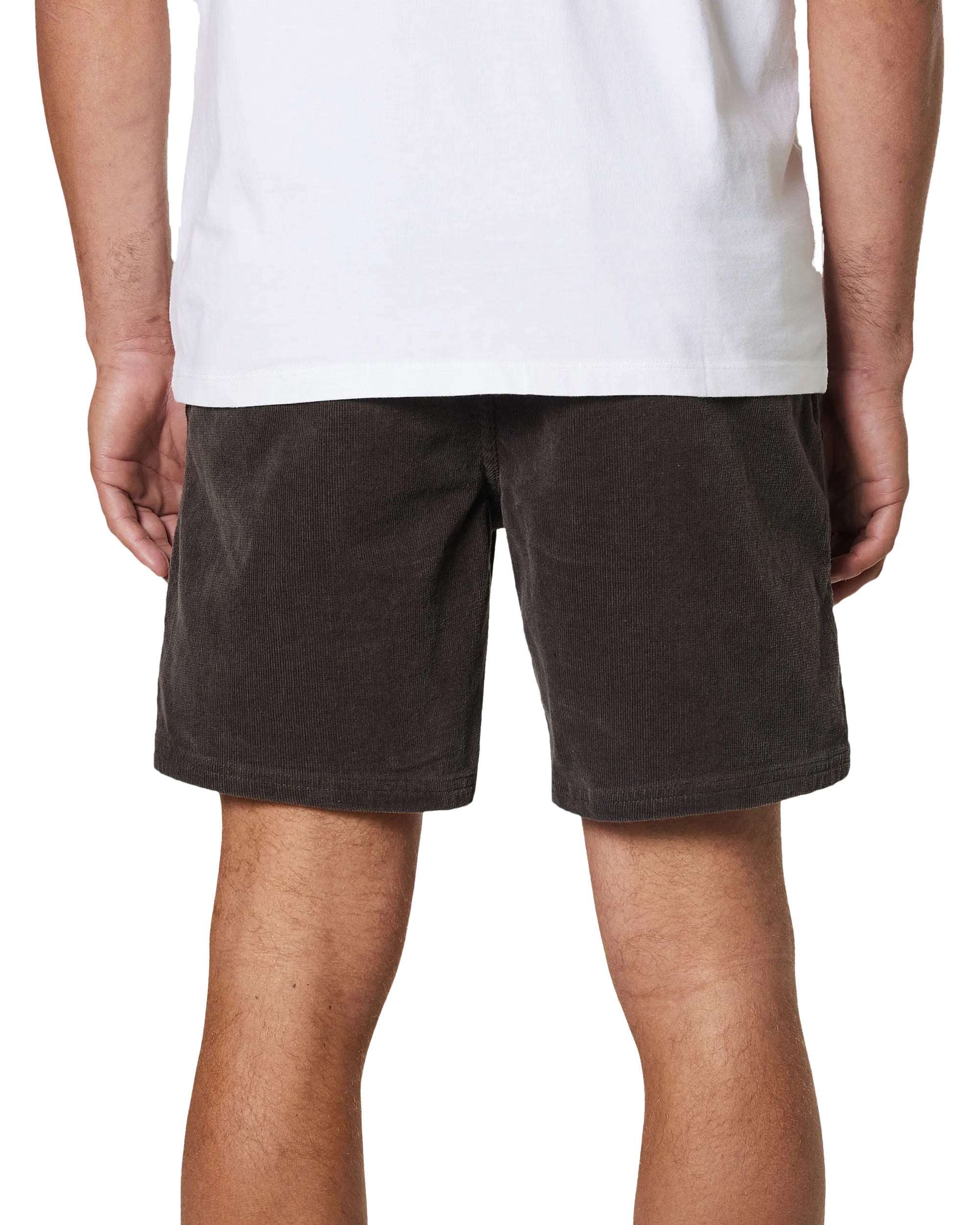 Cord Local Walkshorts in Black Wash