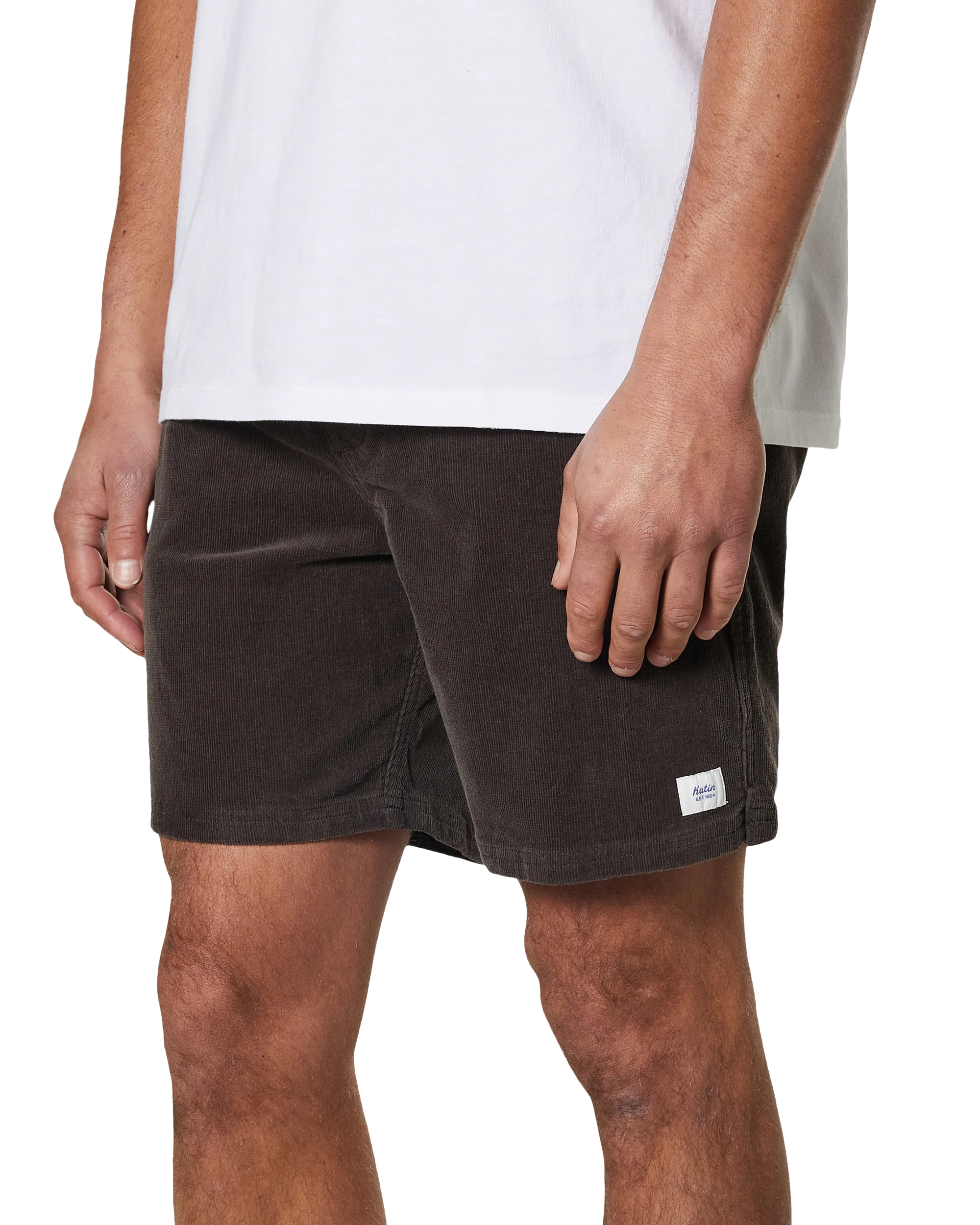 Cord Local Walkshorts in Black Wash