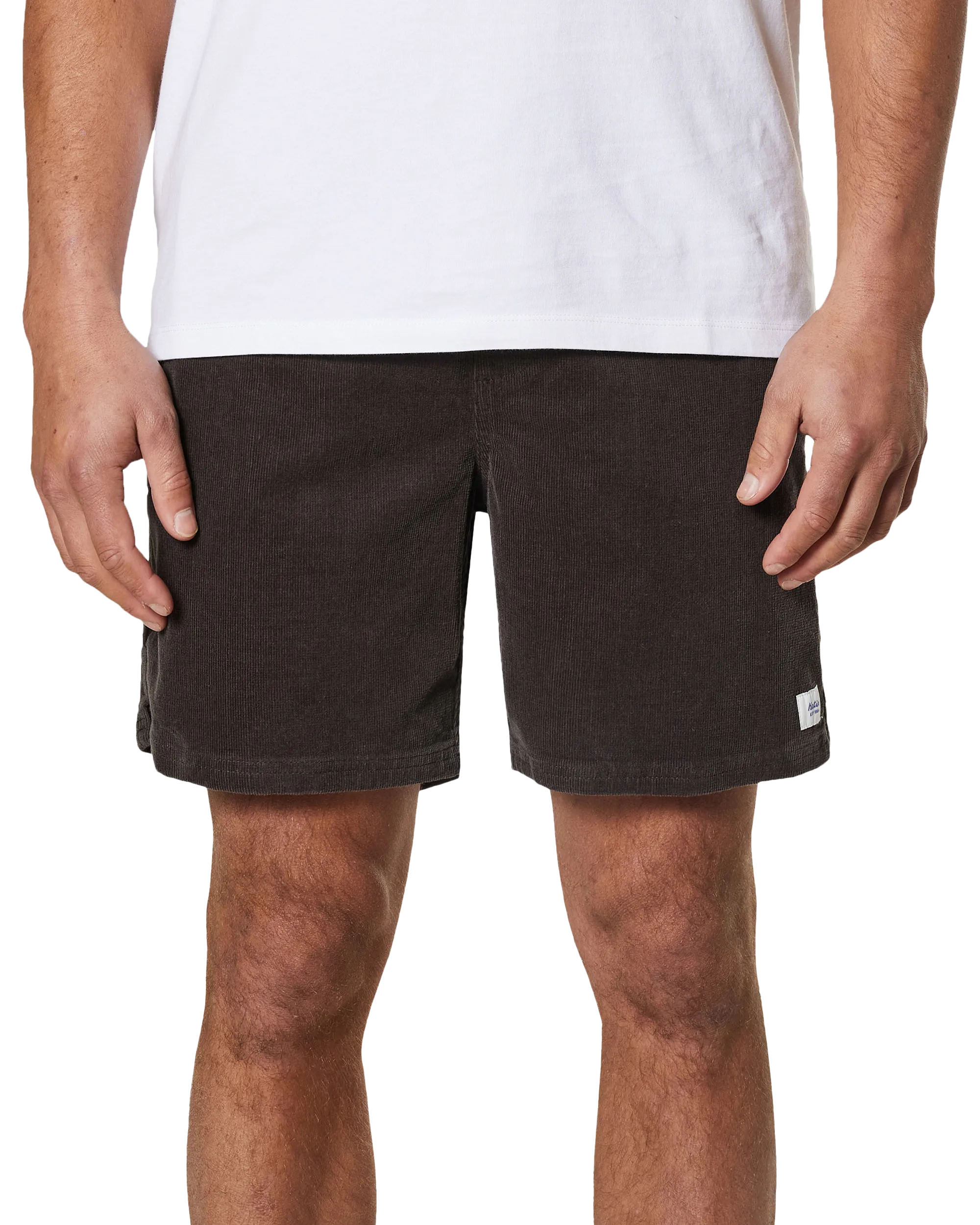 Cord Local Walkshorts in Black Wash
