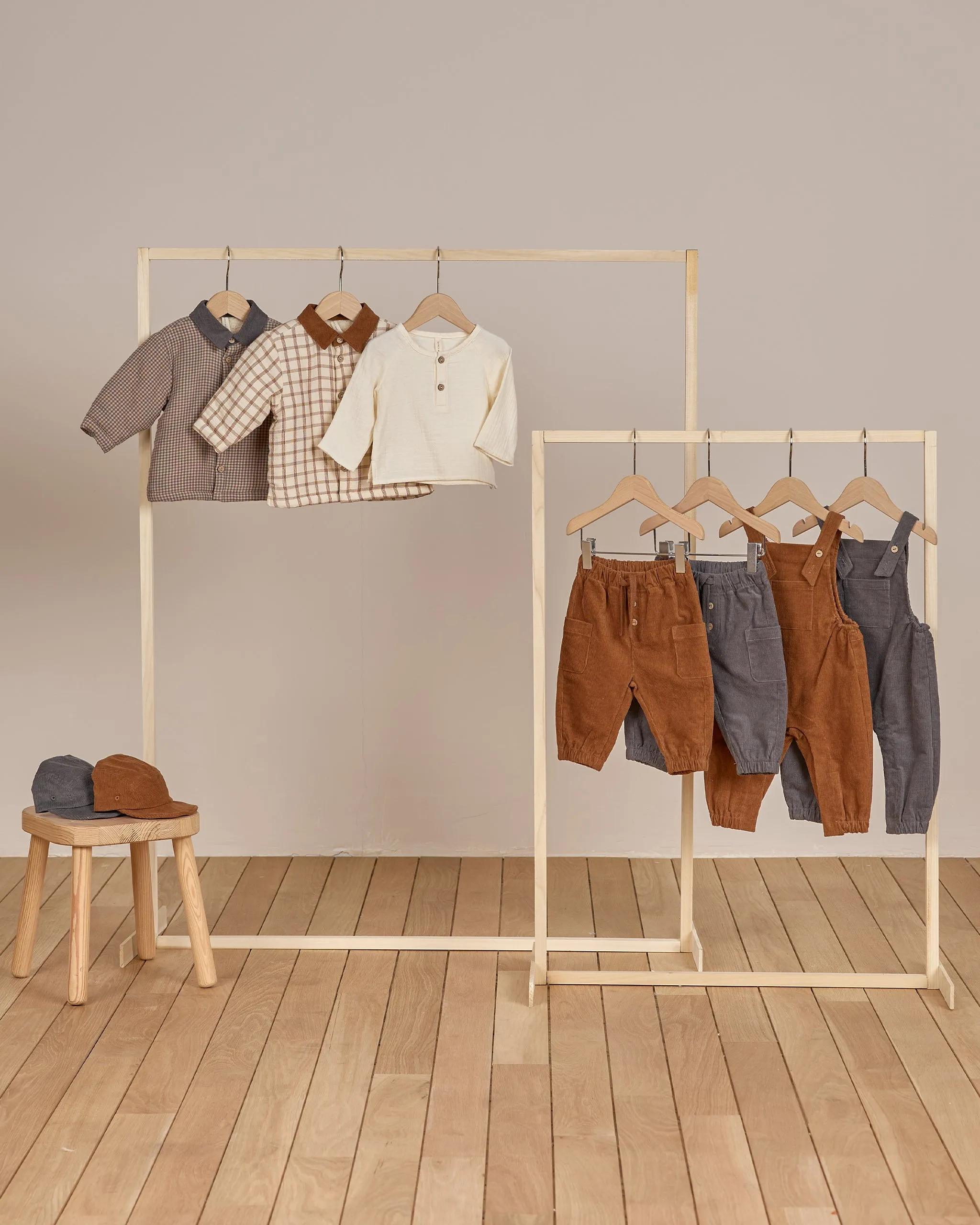 Corduroy Baby Overalls || Cinnamon