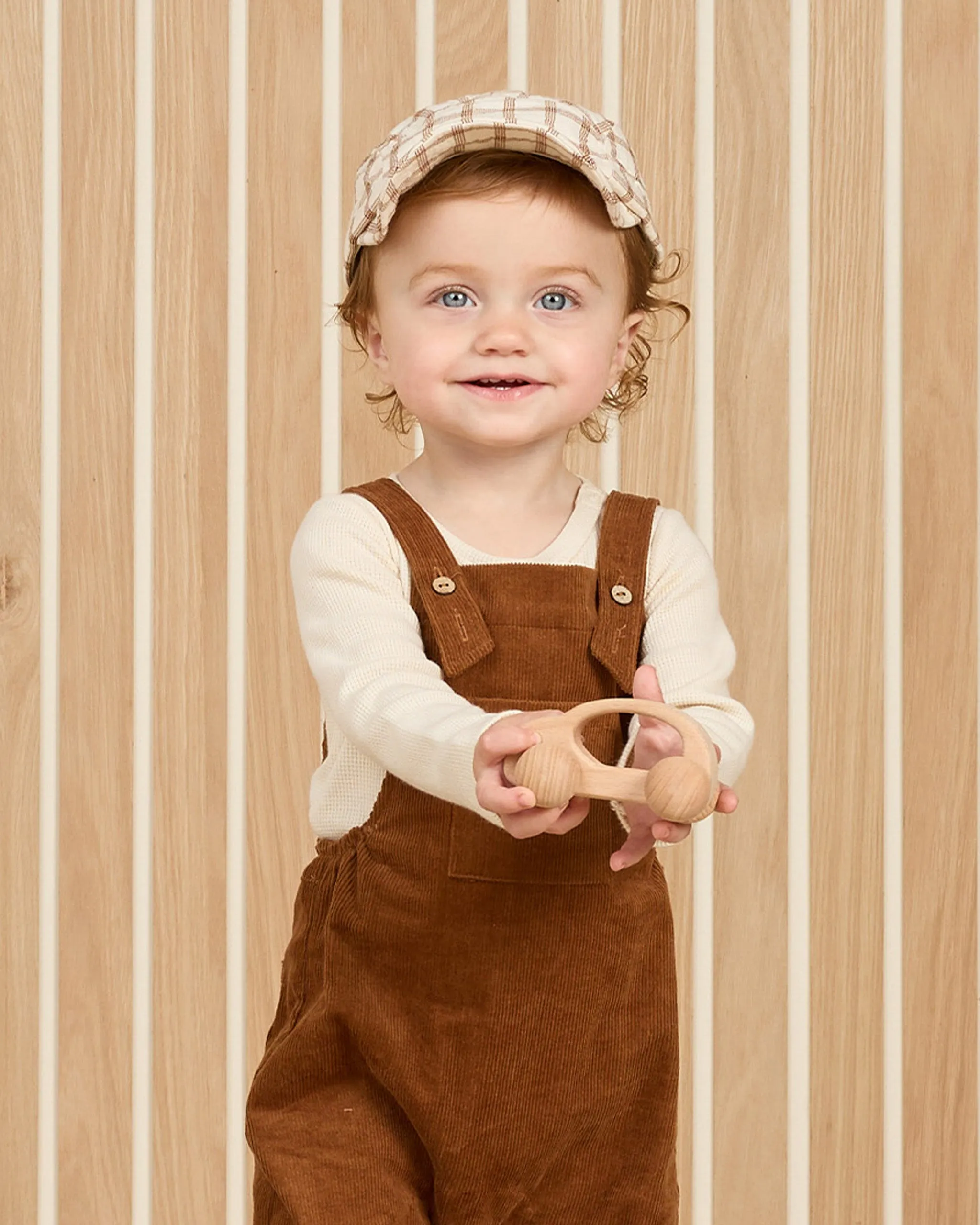 Corduroy Baby Overalls || Cinnamon