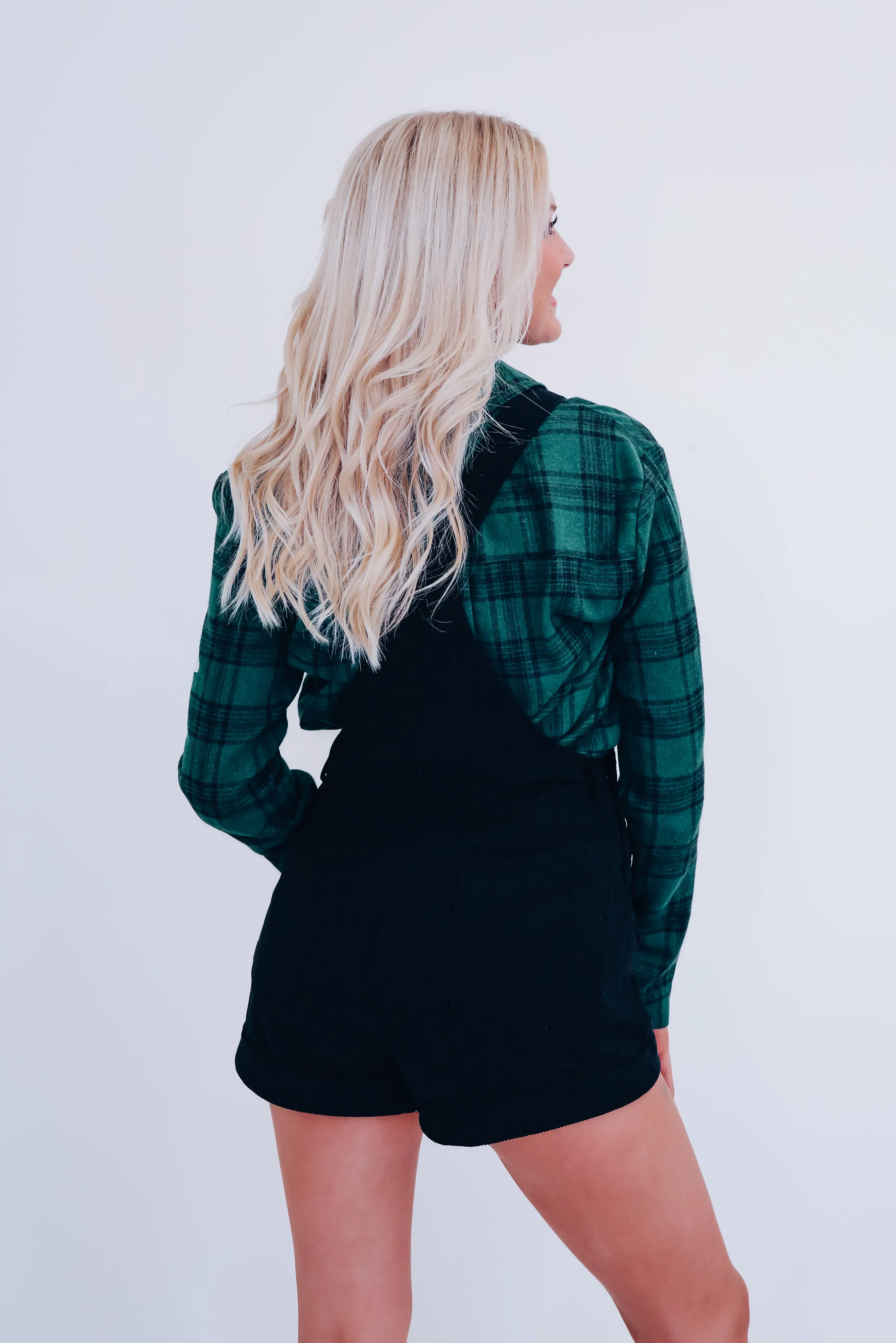 Corduroy Country Overalls - Black
