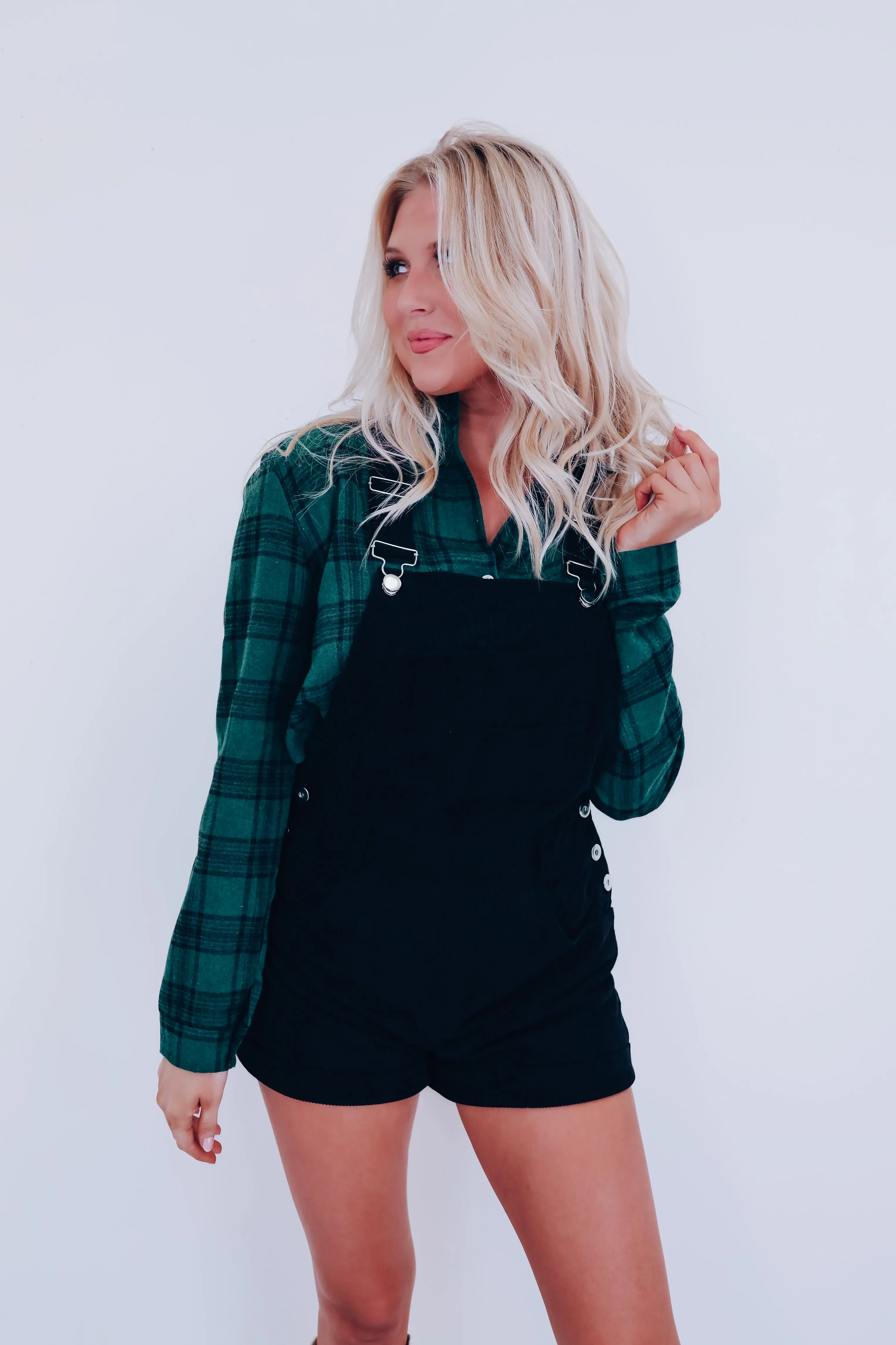 Corduroy Country Overalls - Black