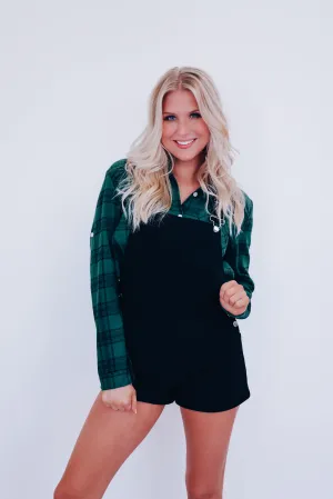 Corduroy Country Overalls - Black