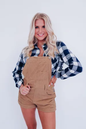 Corduroy Country Overalls - Tan