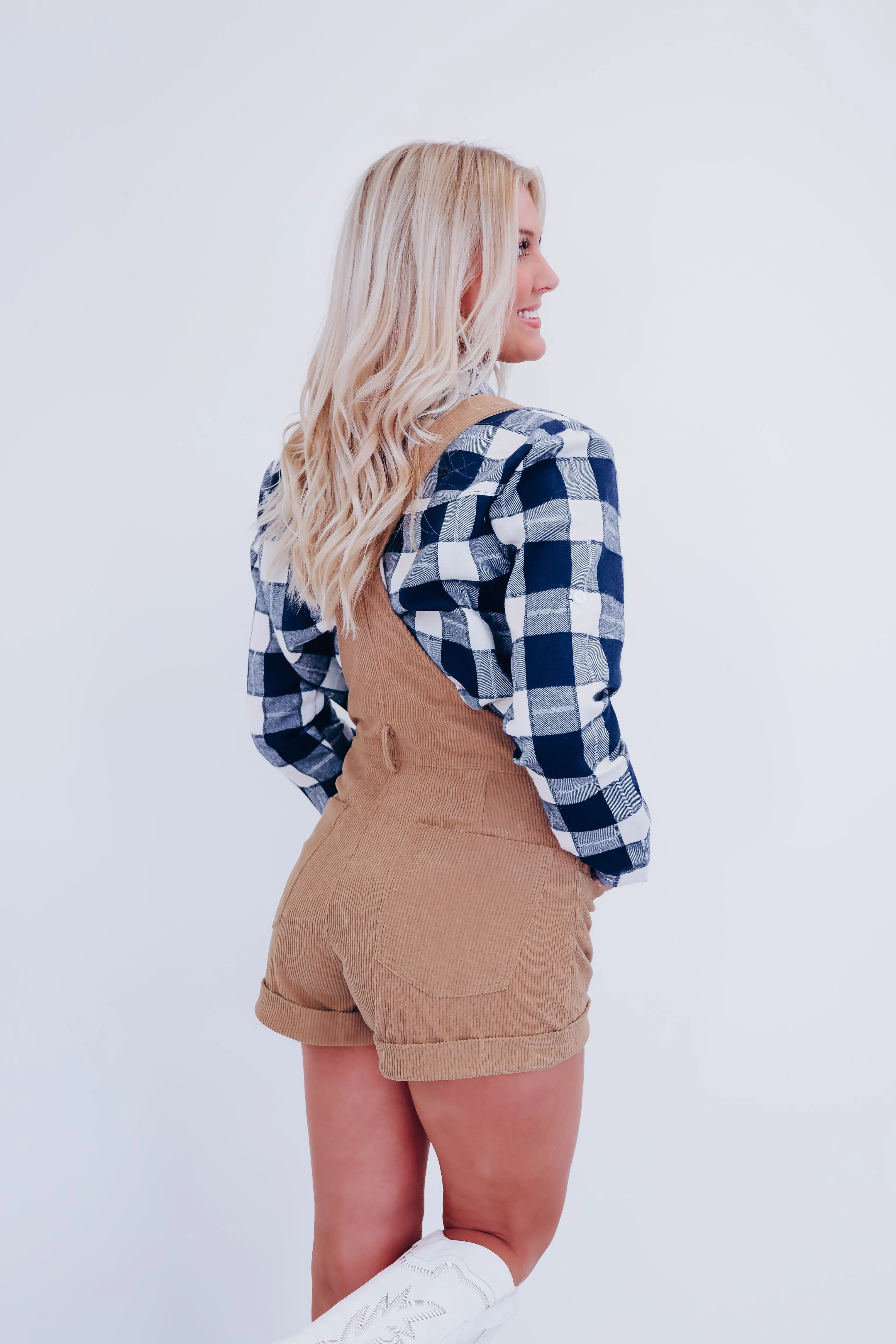 Corduroy Country Overalls - Tan