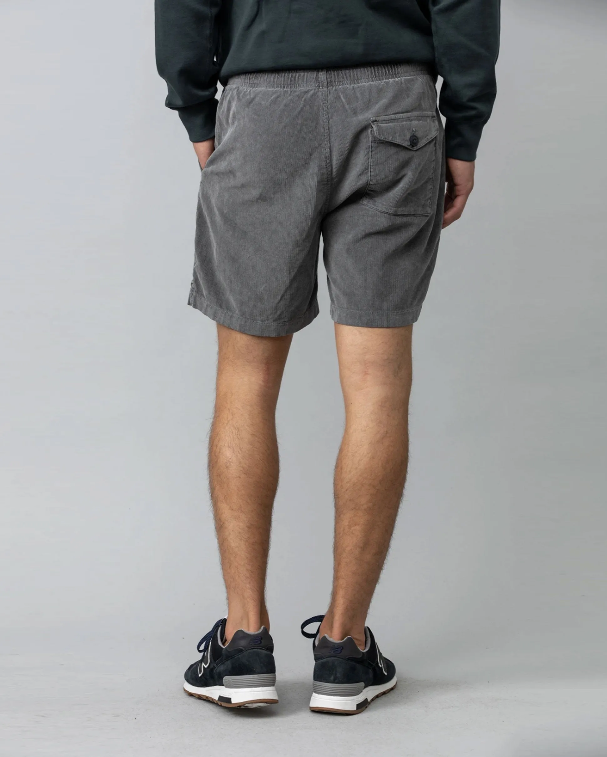 CORDUROY EASY SHORT / BLACK