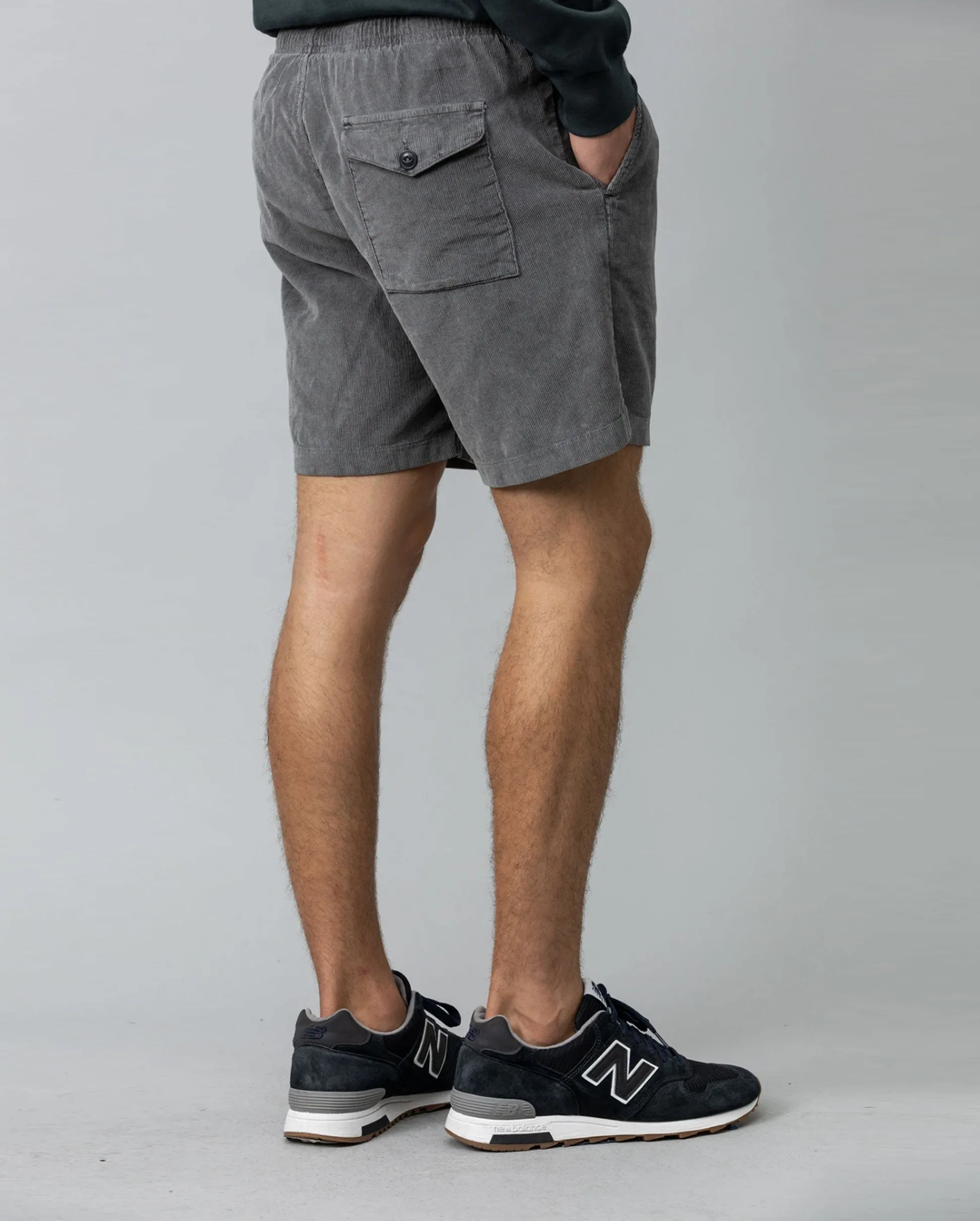 CORDUROY EASY SHORT / BLACK