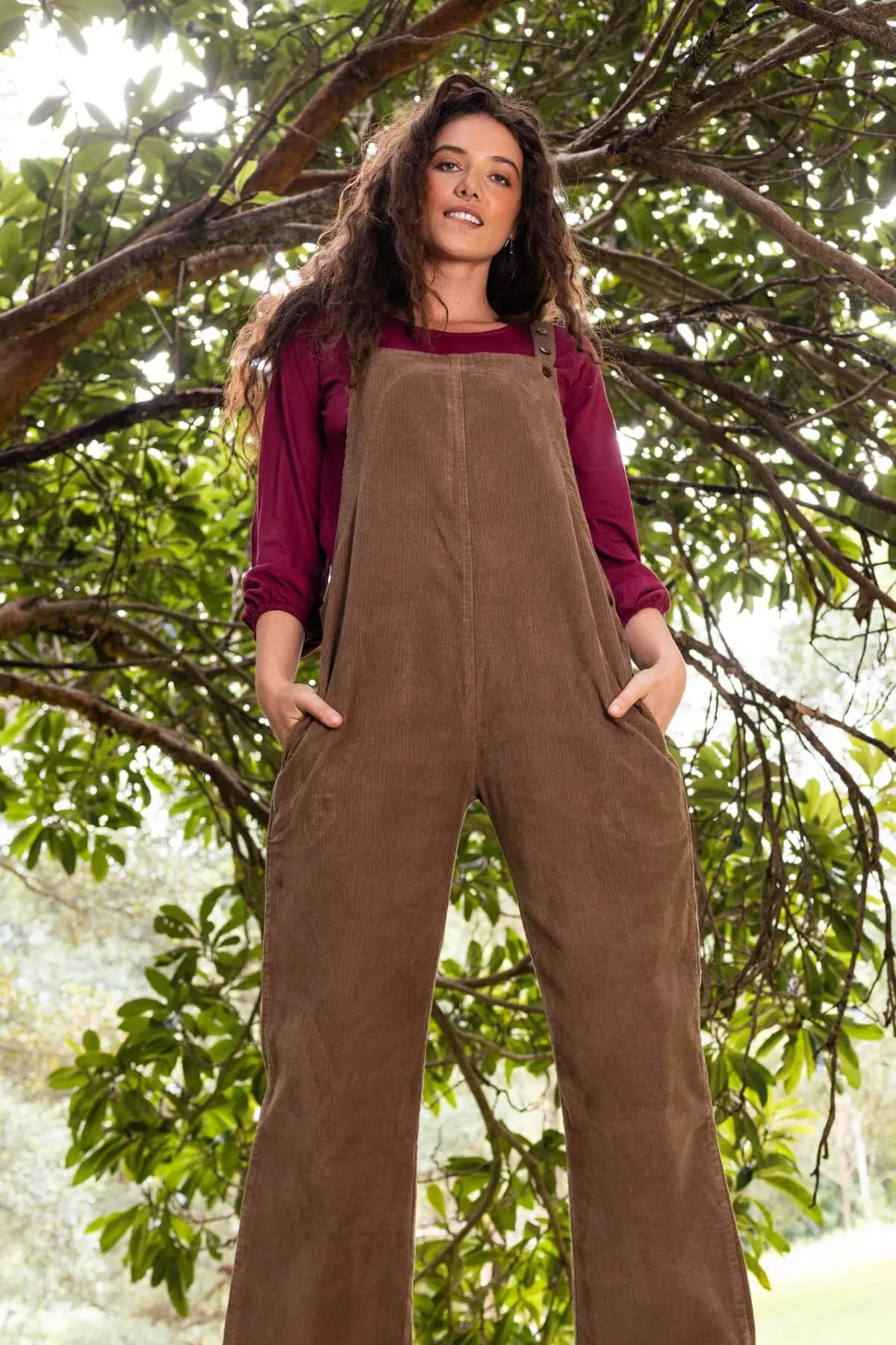 Corduroy Overalls - Peanut