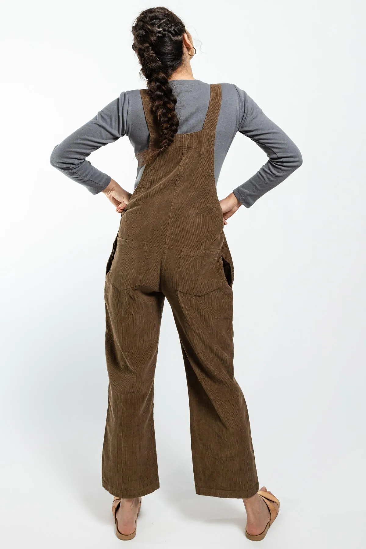Corduroy Overalls - Peanut