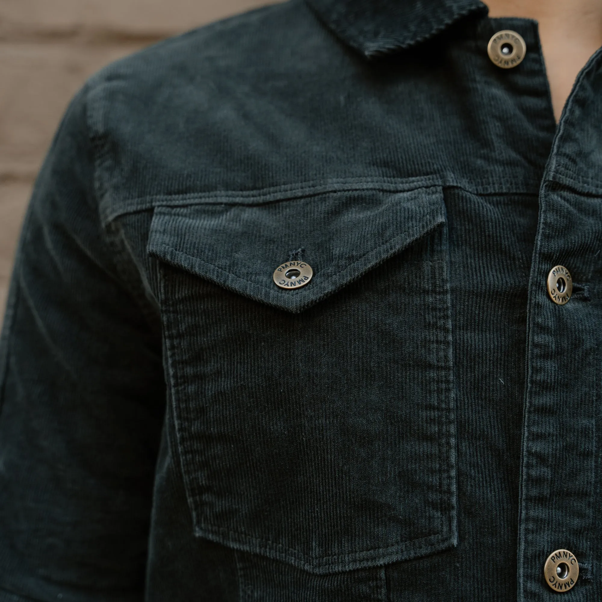 Corduroy Trucker Jackets - Black
