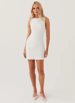 Cosmic Chic Mini Dress - White Emerging-Brand Versatile party outfit