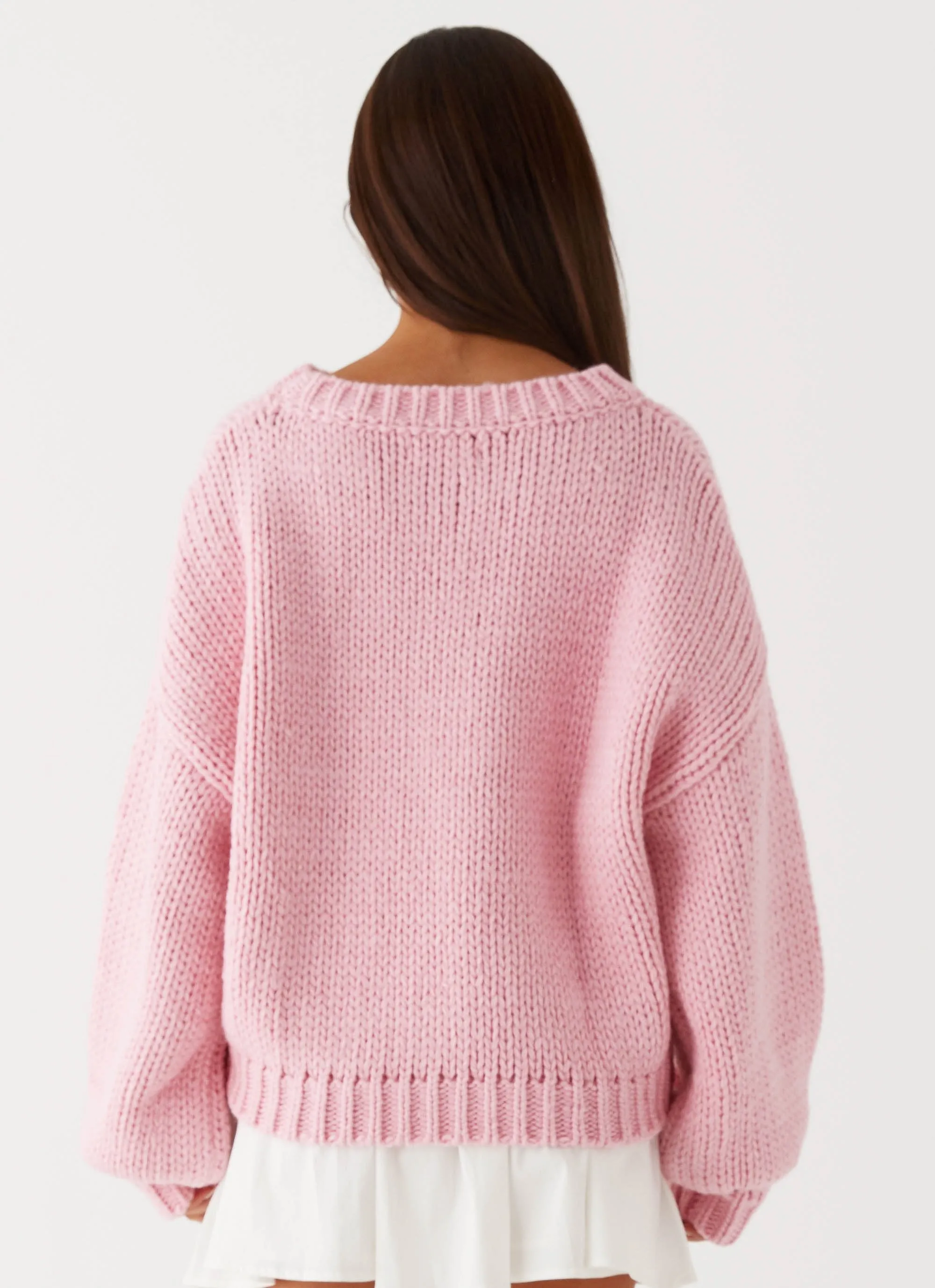 Multi Panel Construction UVProtectionCoating Costella Knit Sweater - Pink