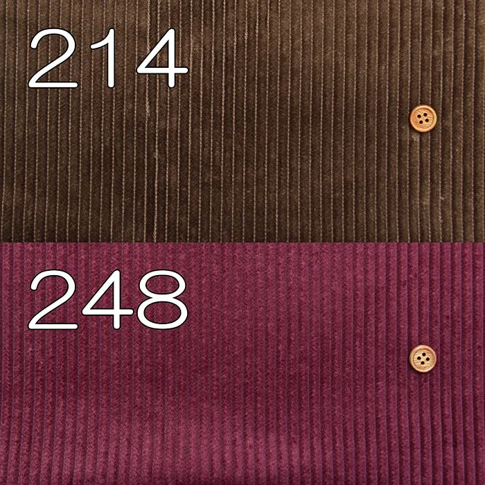 Cotton 6-Wale Corduroy Fabric - Solid Color