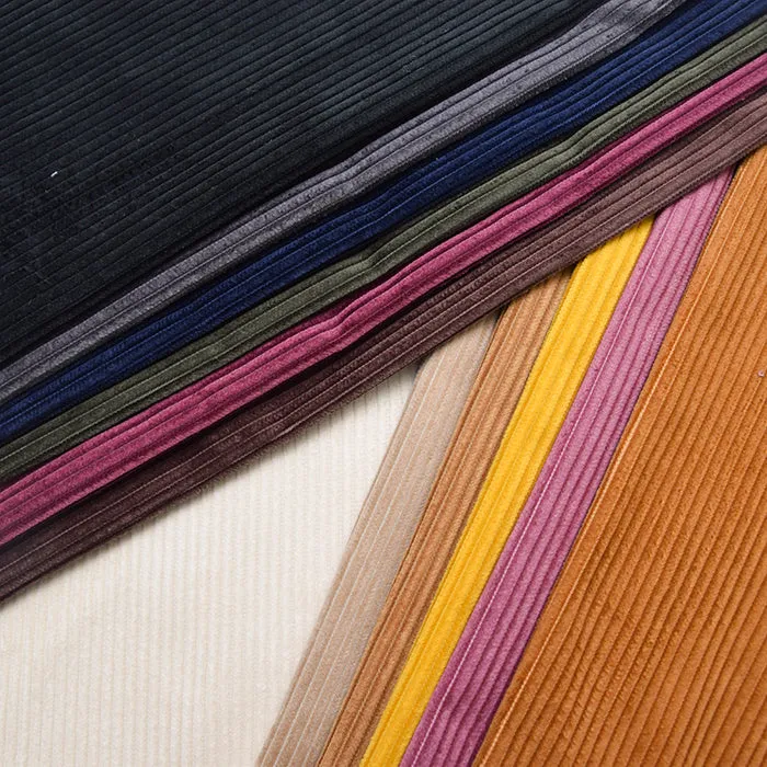 Cotton 6-Wale Corduroy Fabric - Solid Color